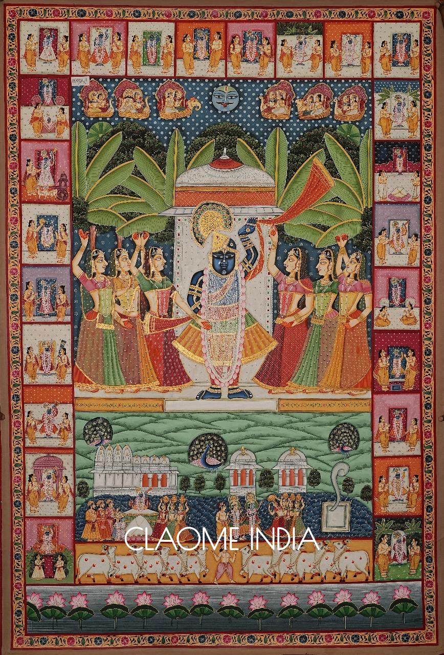 Home hand-painted Pichwai artwork