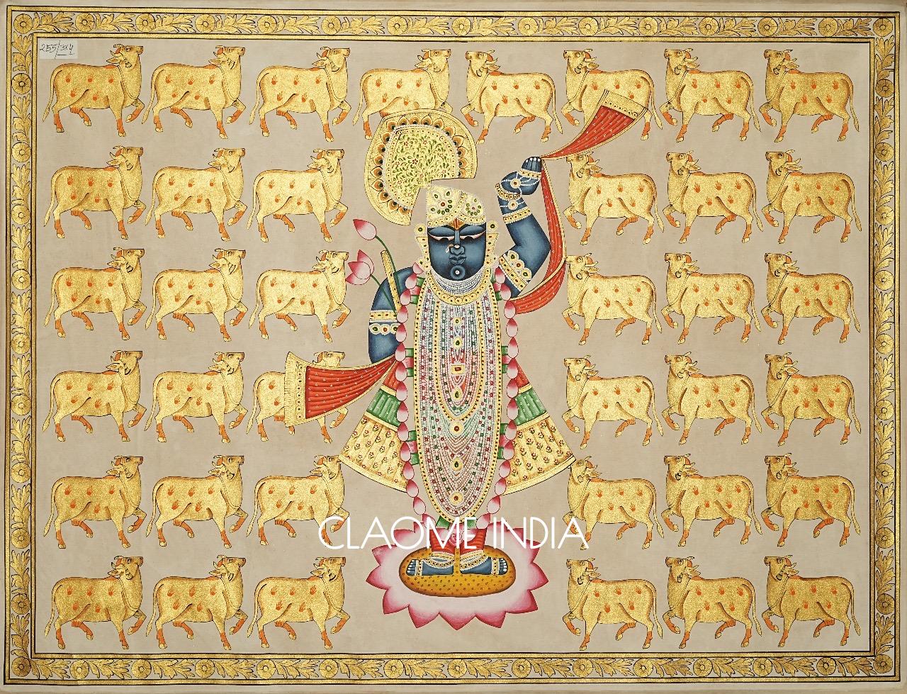 Home hand-painted Pichwai artwork