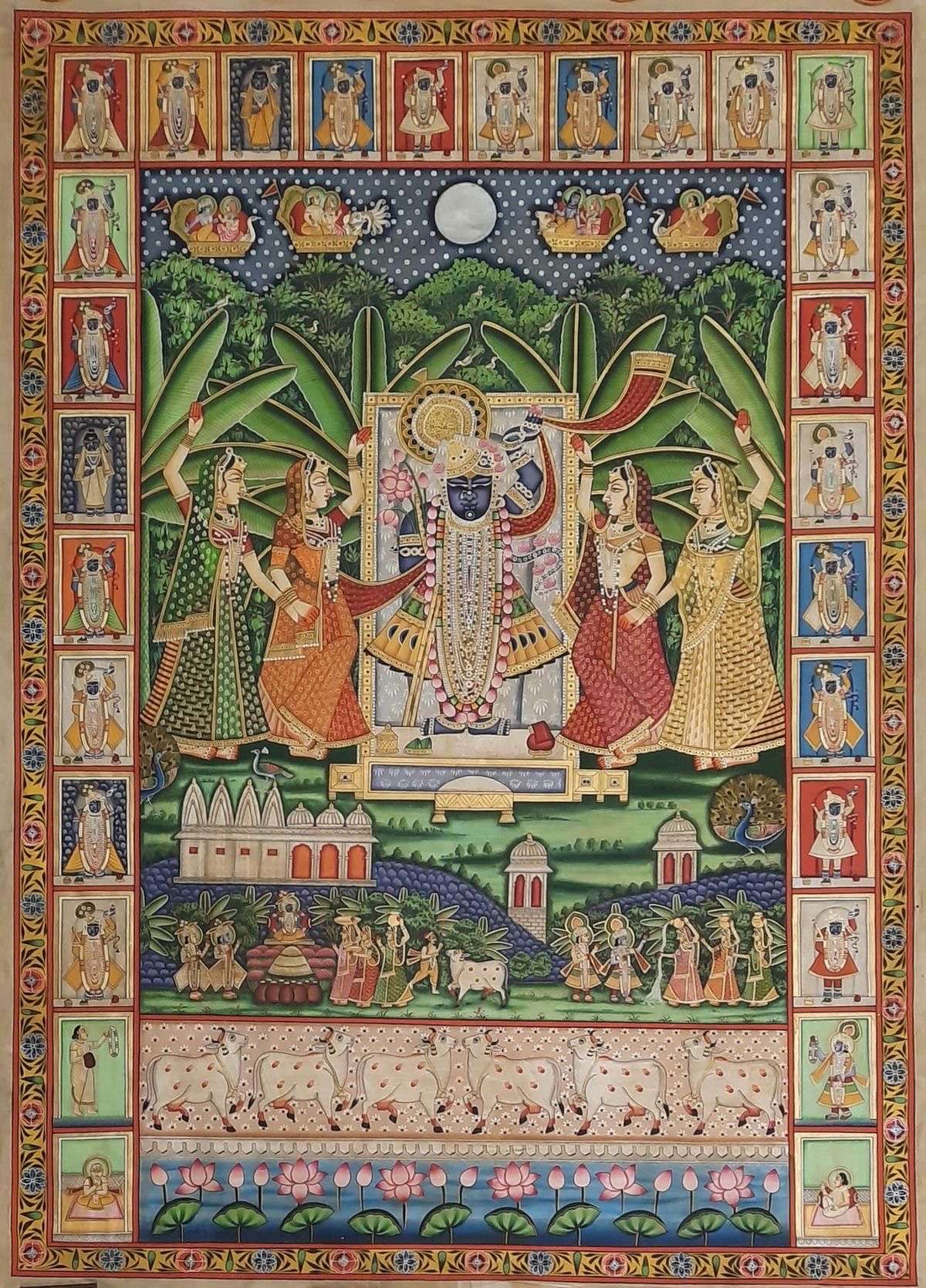 Home hand-painted Pichwai artwork