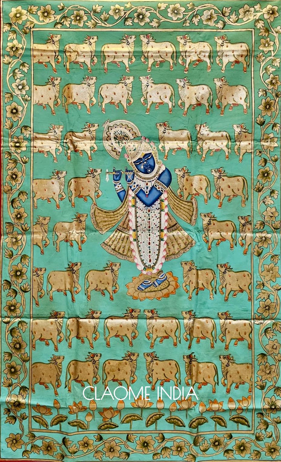 Home hand-painted Pichwai artwork