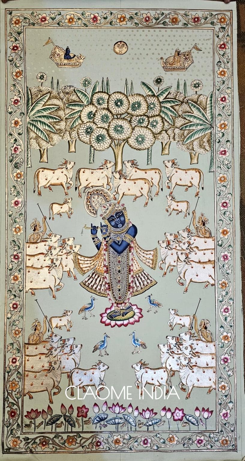 Home hand-painted Pichwai artwork