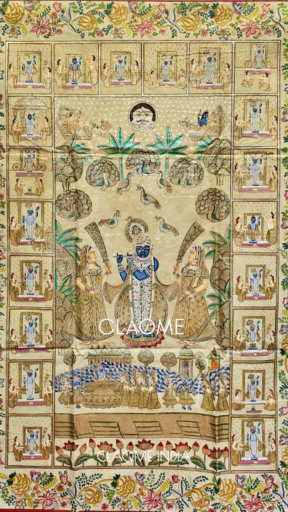 Home hand-painted Pichwai artwork