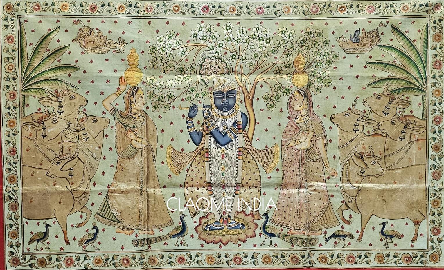 Home hand-painted Pichwai artwork