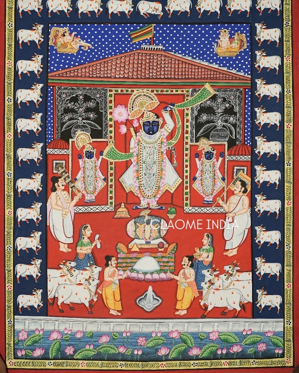 Home hand-painted Pichwai artwork