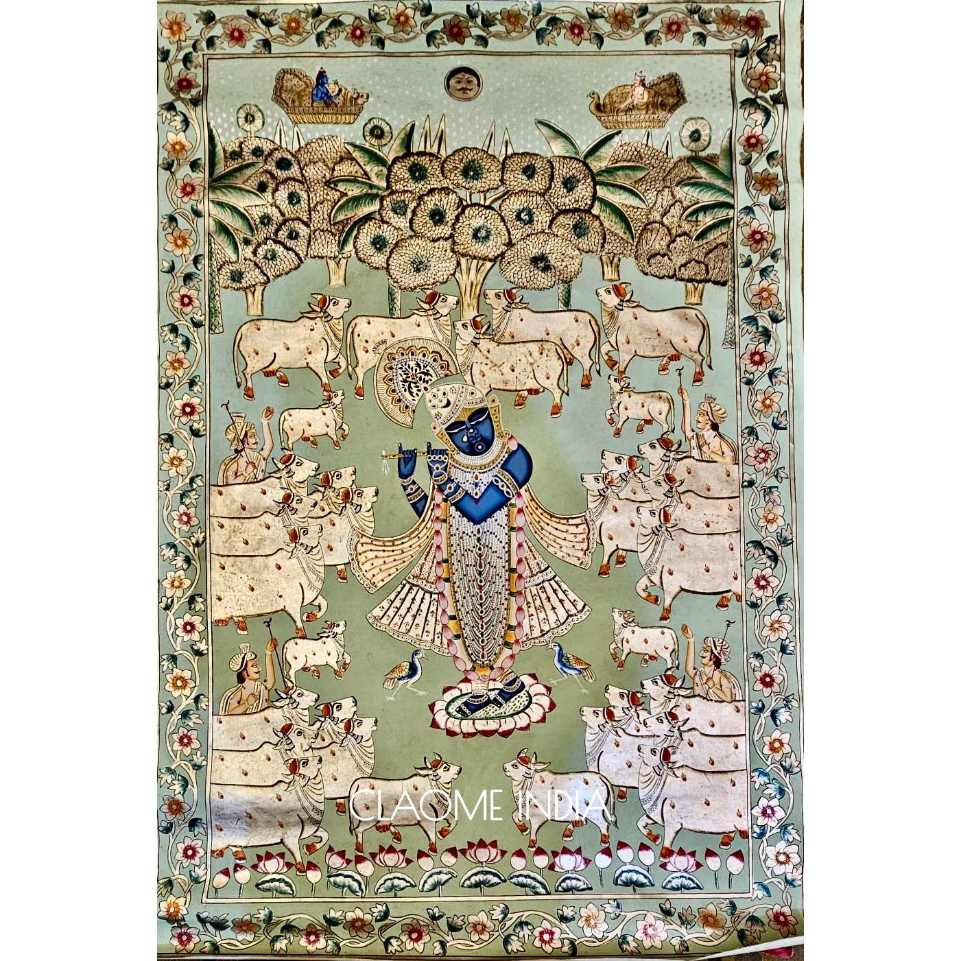 Home hand-painted Pichwai artwork