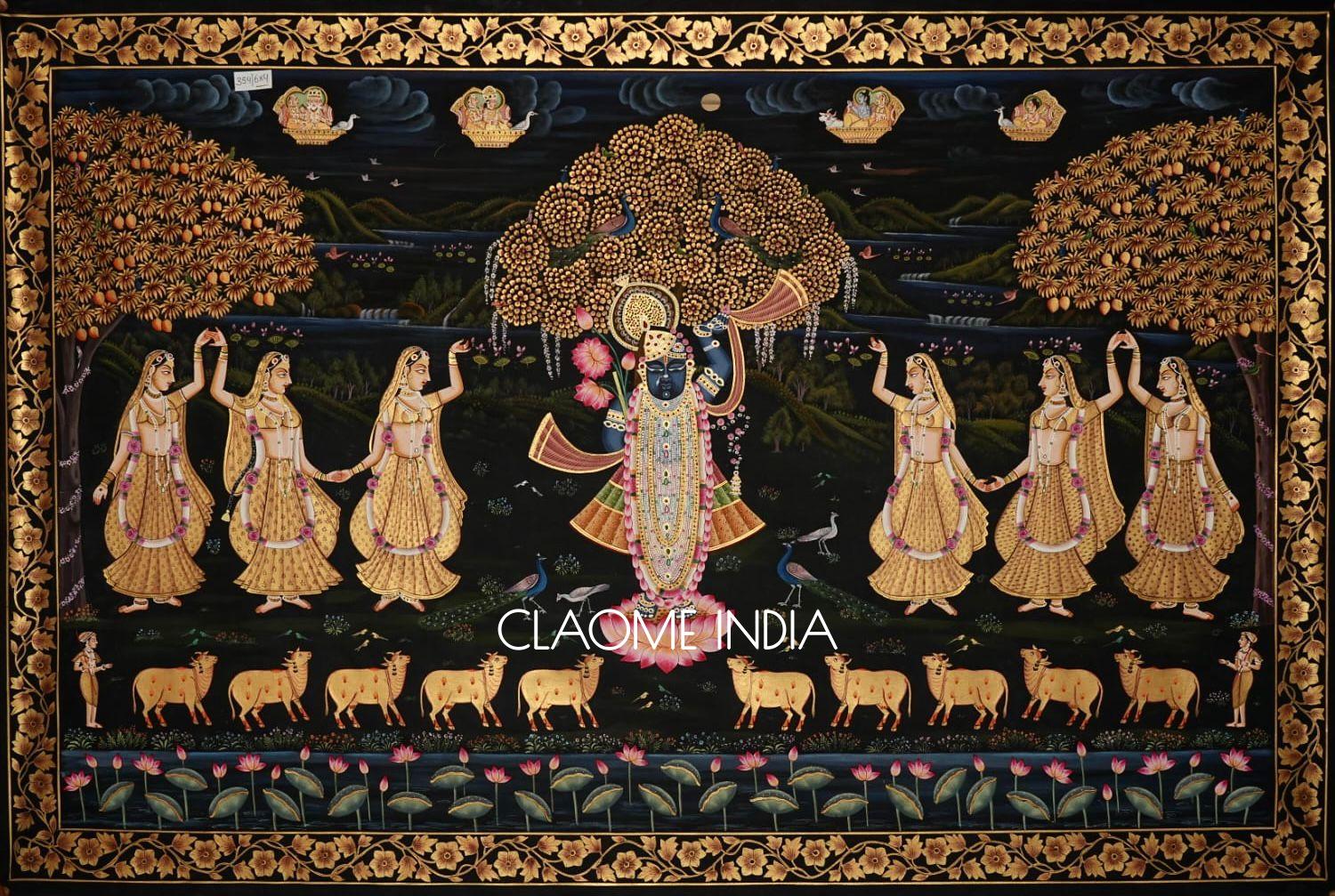 Home hand-painted Pichwai artwork