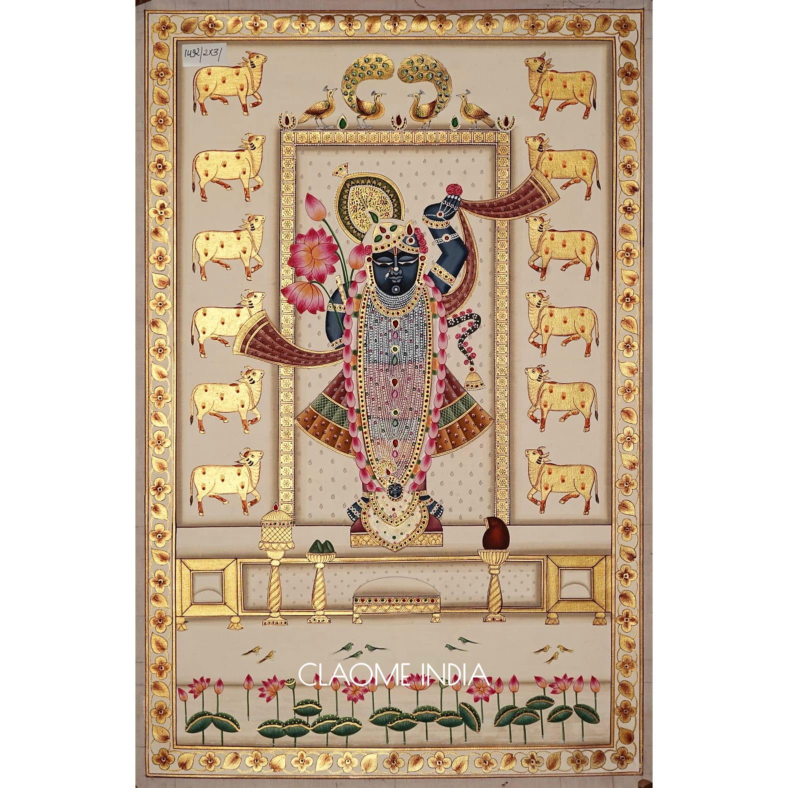 Home hand-painted Pichwai artwork