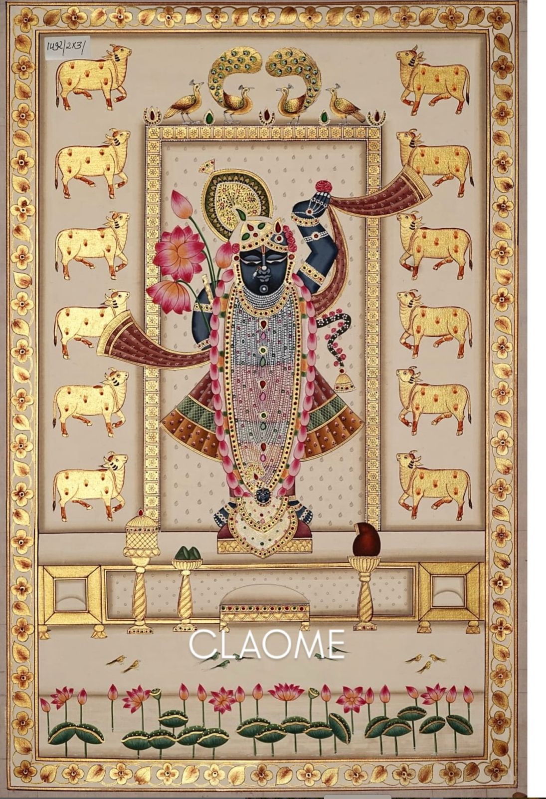 Home hand-painted Pichwai artwork