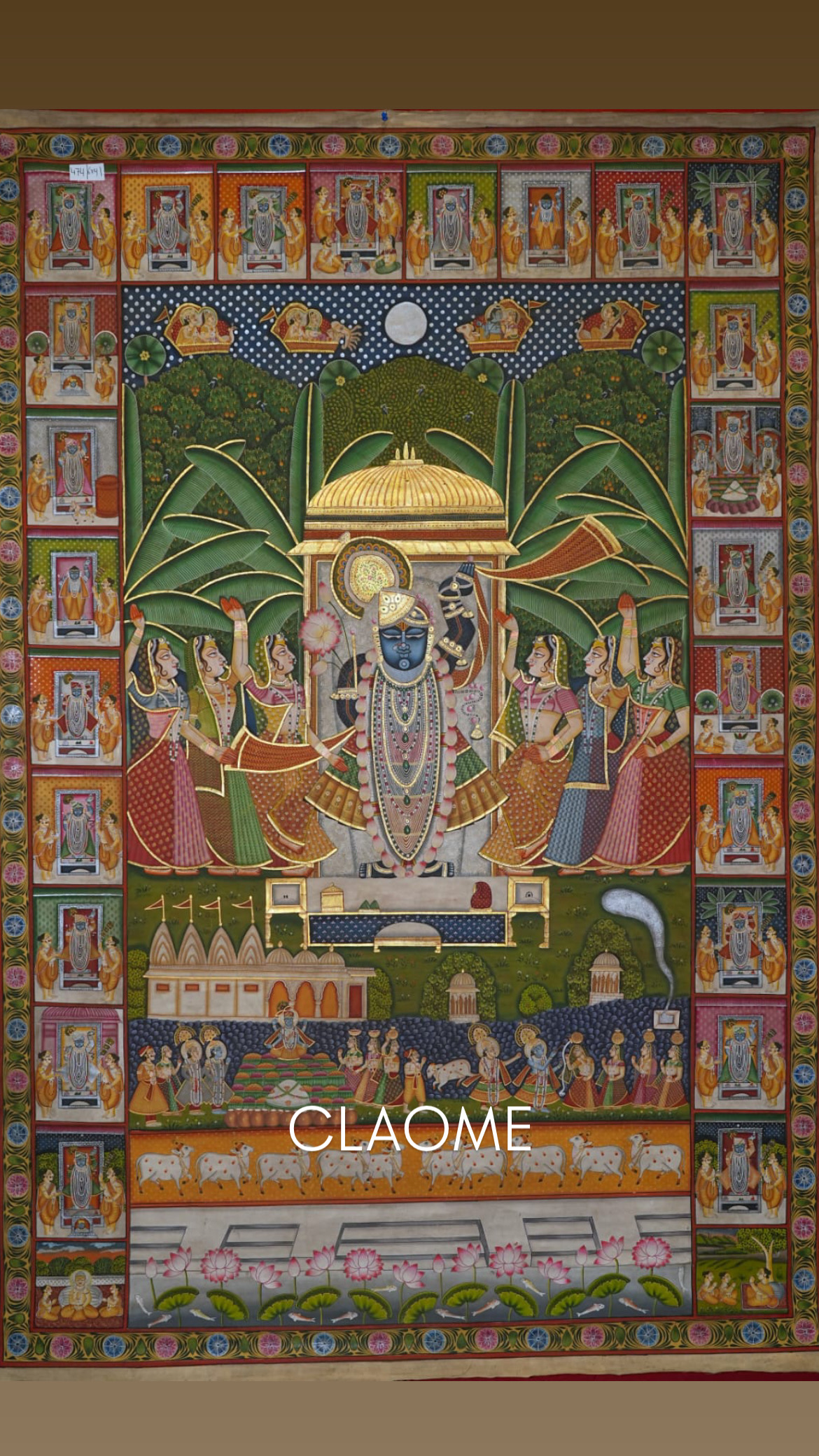 Home hand-painted Pichwai artwork