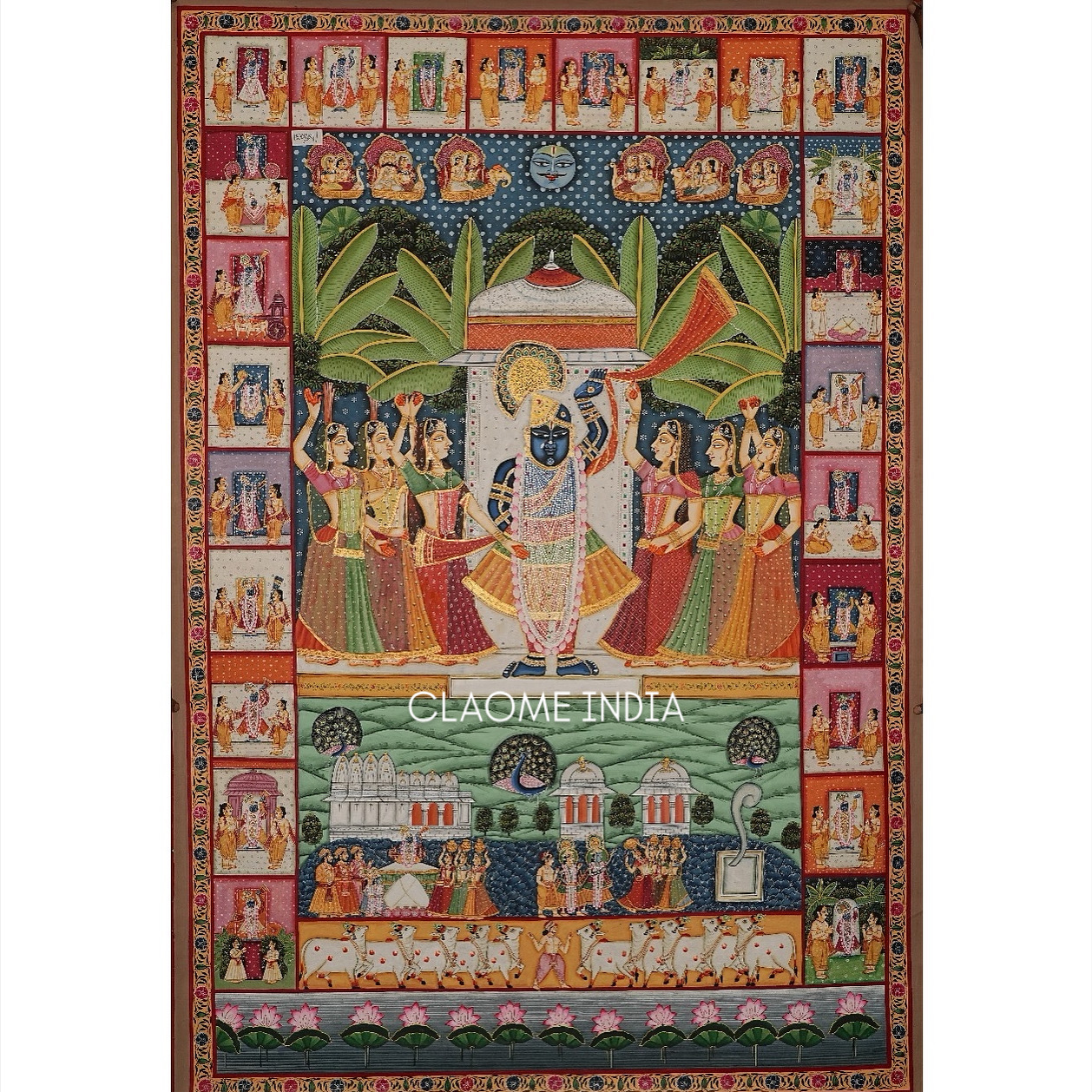 Home hand-painted Pichwai artwork