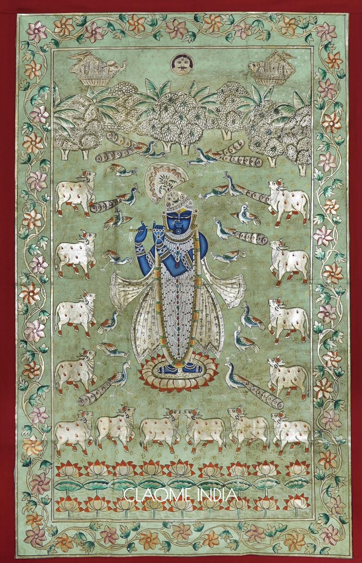 Home hand-painted Pichwai artwork