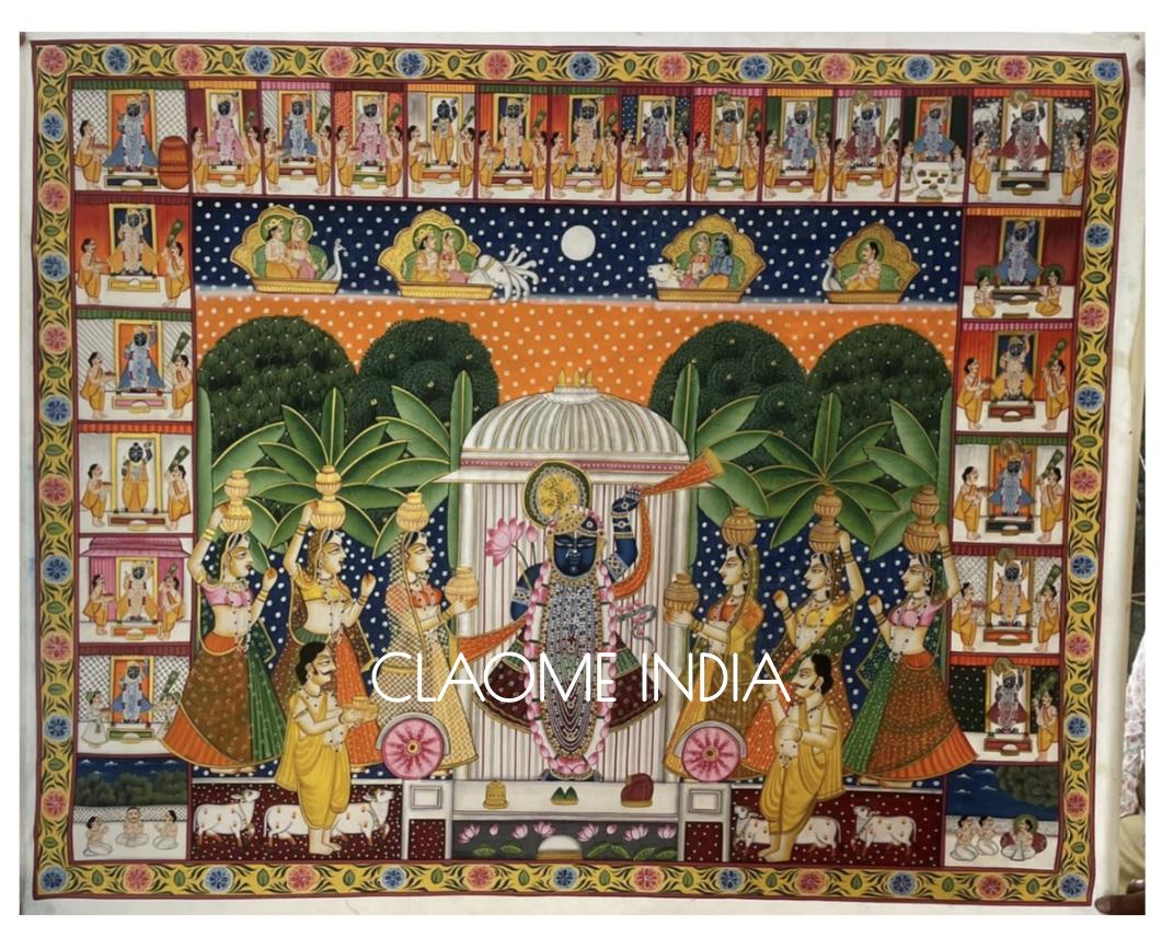 Home hand-painted Pichwai artwork