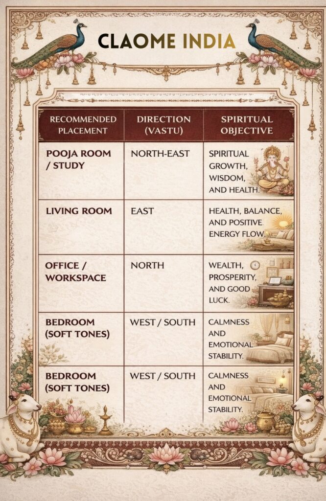 Placing Pichwai Artwork in the right direction as per Vastu