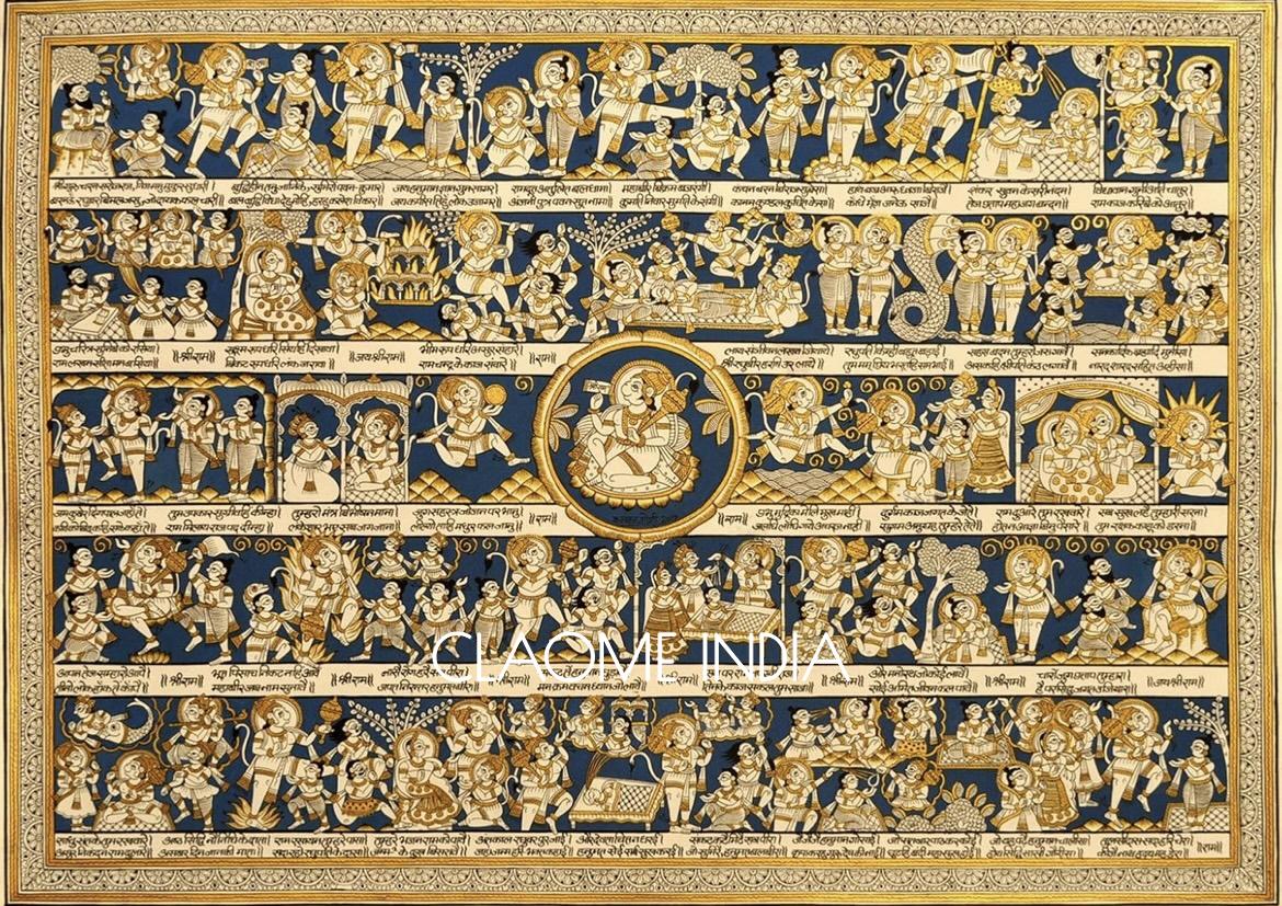 Authentic Indian Pichwai art with detailed storytelling and craftsmanship