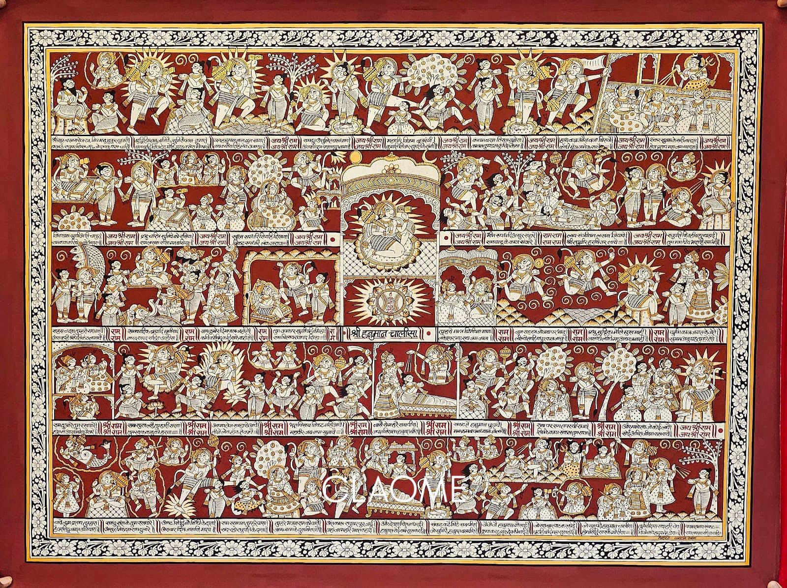 Home hand-painted Pichwai artwork