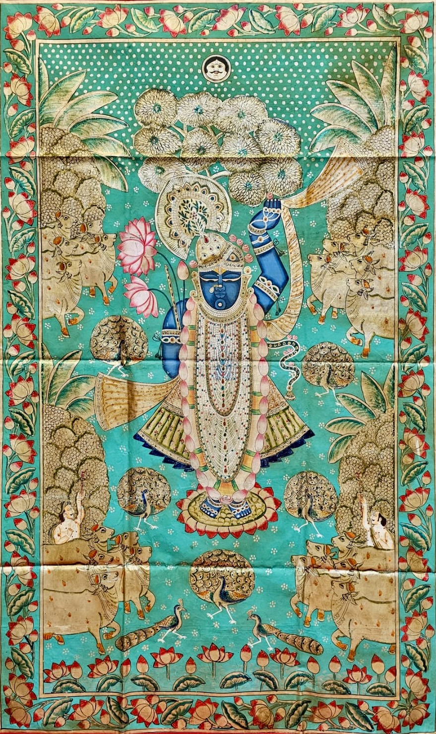 Home hand-painted Pichwai artwork