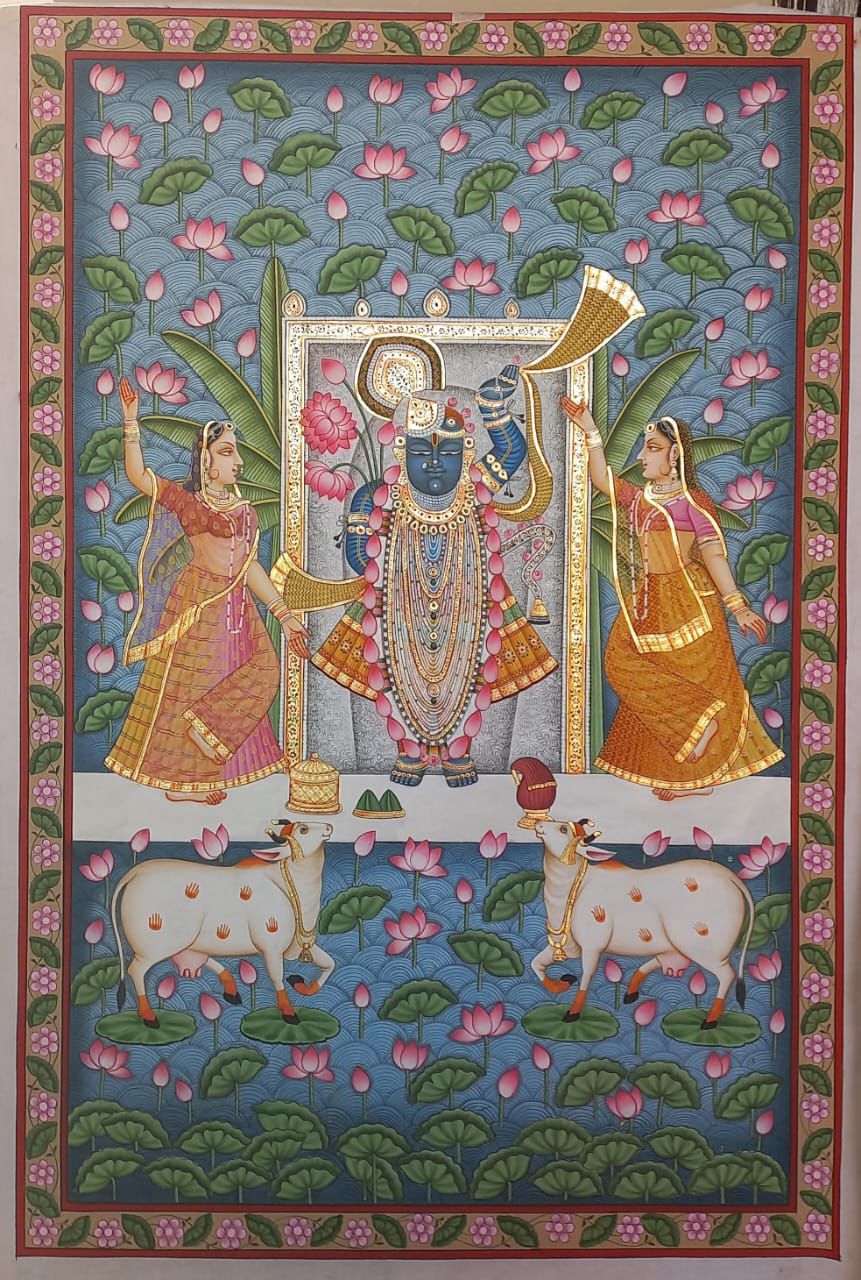 Home hand-painted Pichwai artwork
