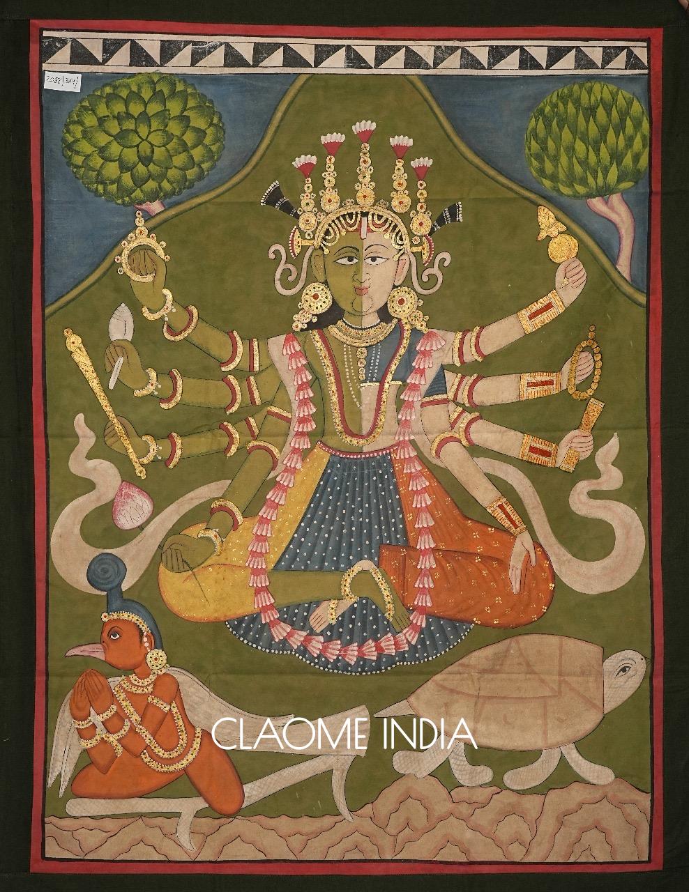 Authentic Indian Pichwai art with detailed storytelling and craftsmanship