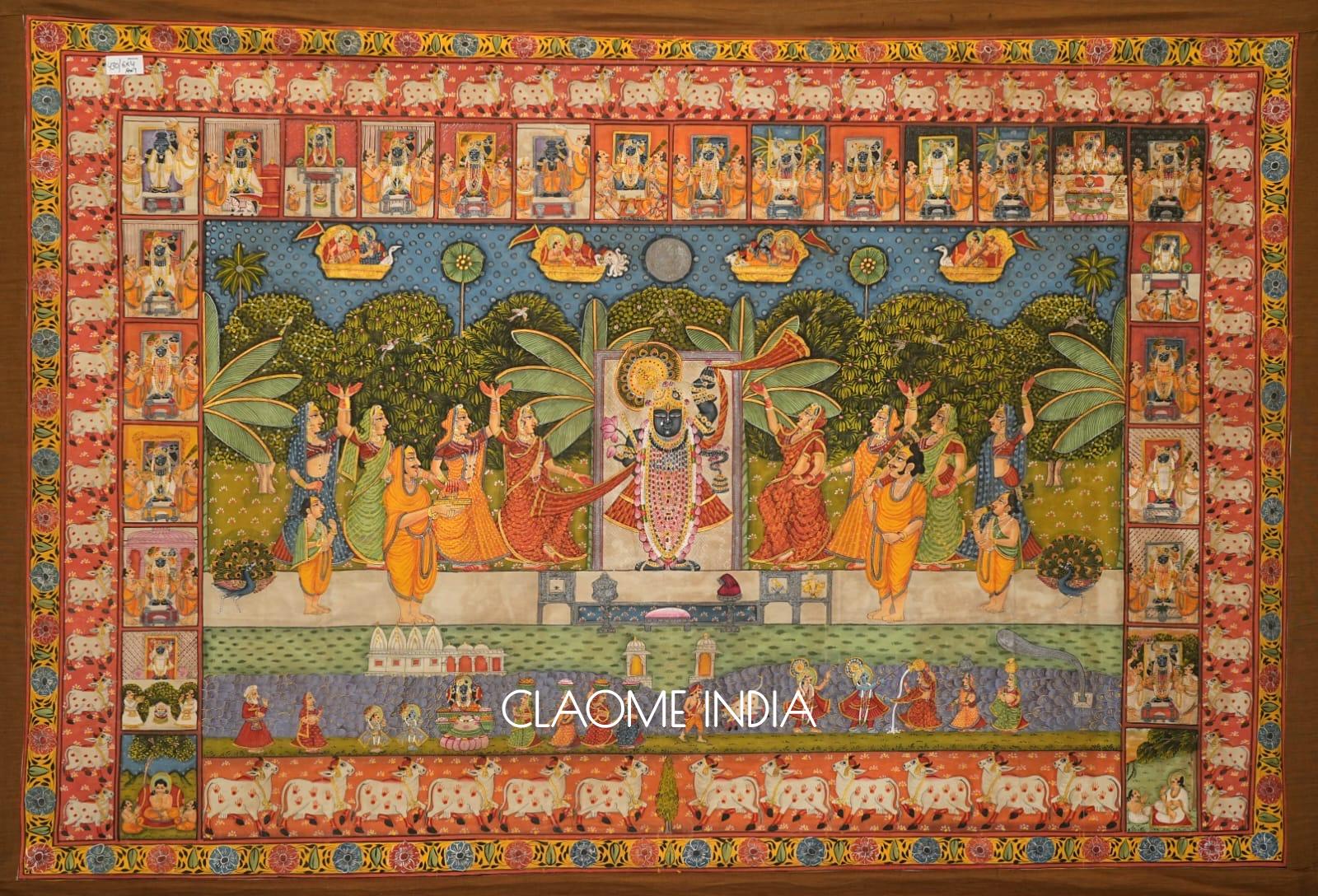 Home hand-painted Pichwai artwork