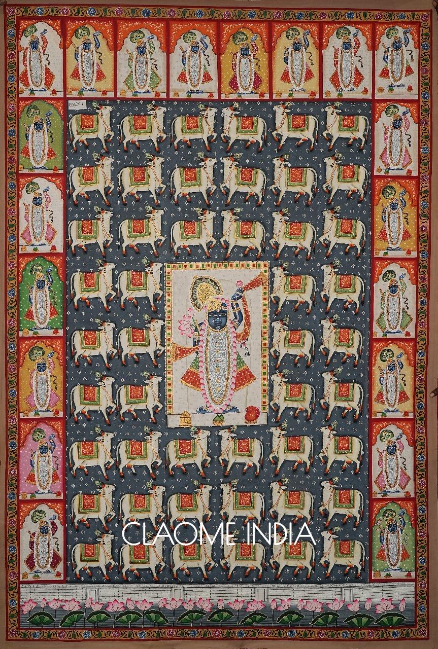 Home hand-painted Pichwai artwork