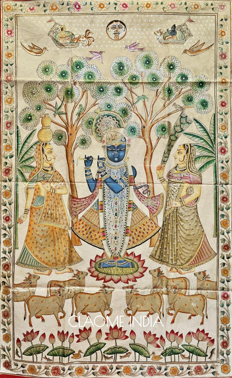 Home hand-painted Pichwai artwork
