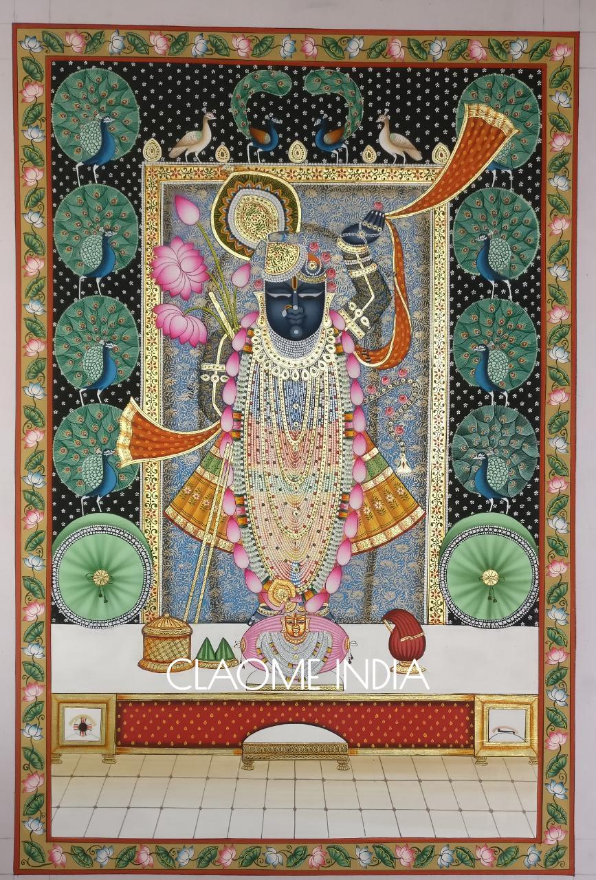 Premium Pichwai painting inspired by classical Indian devotional art
