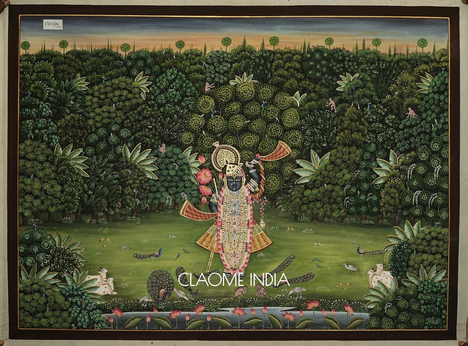 Home hand-painted Pichwai artwork
