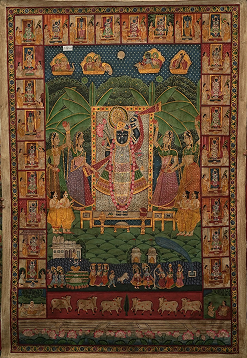 Home hand-painted Pichwai artwork