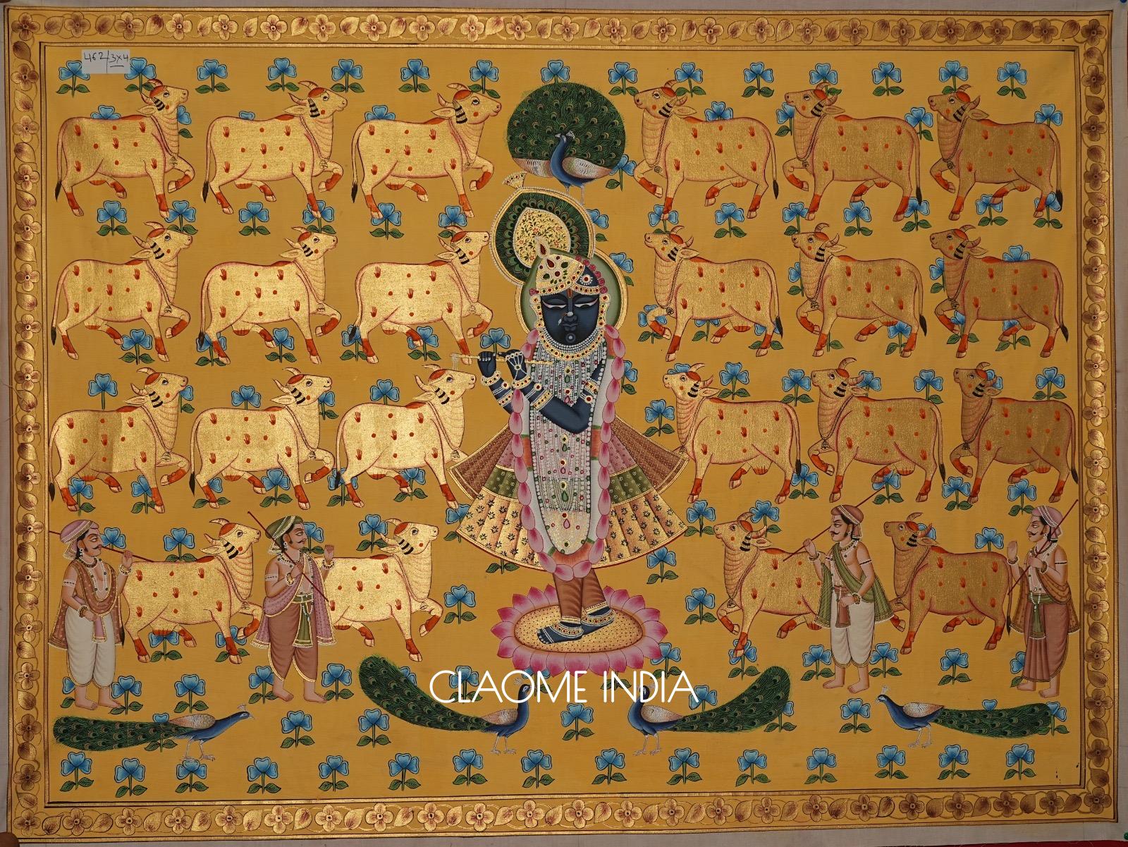 Home hand-painted Pichwai artwork