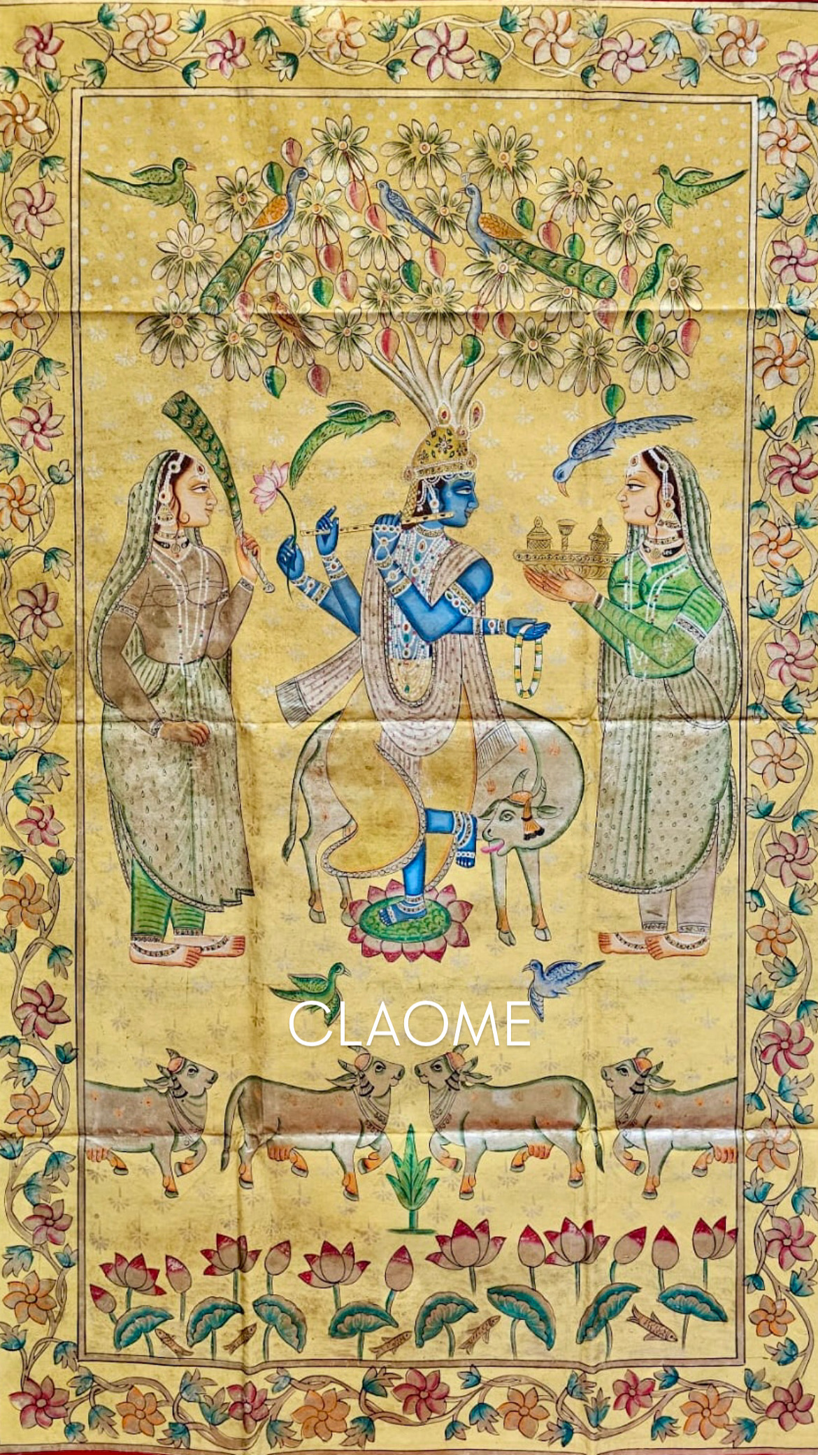 Gallery hand-painted Pichwai artwork