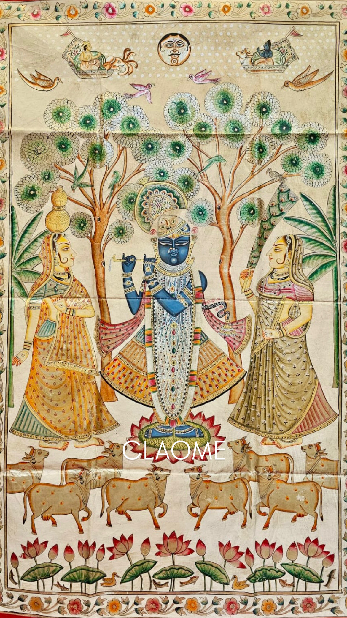 Gallery hand-painted Pichwai artwork