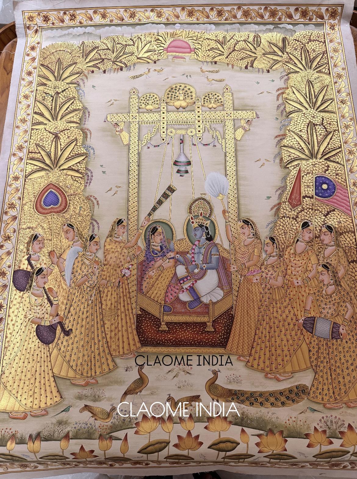 Gallery hand-painted Pichwai artwork