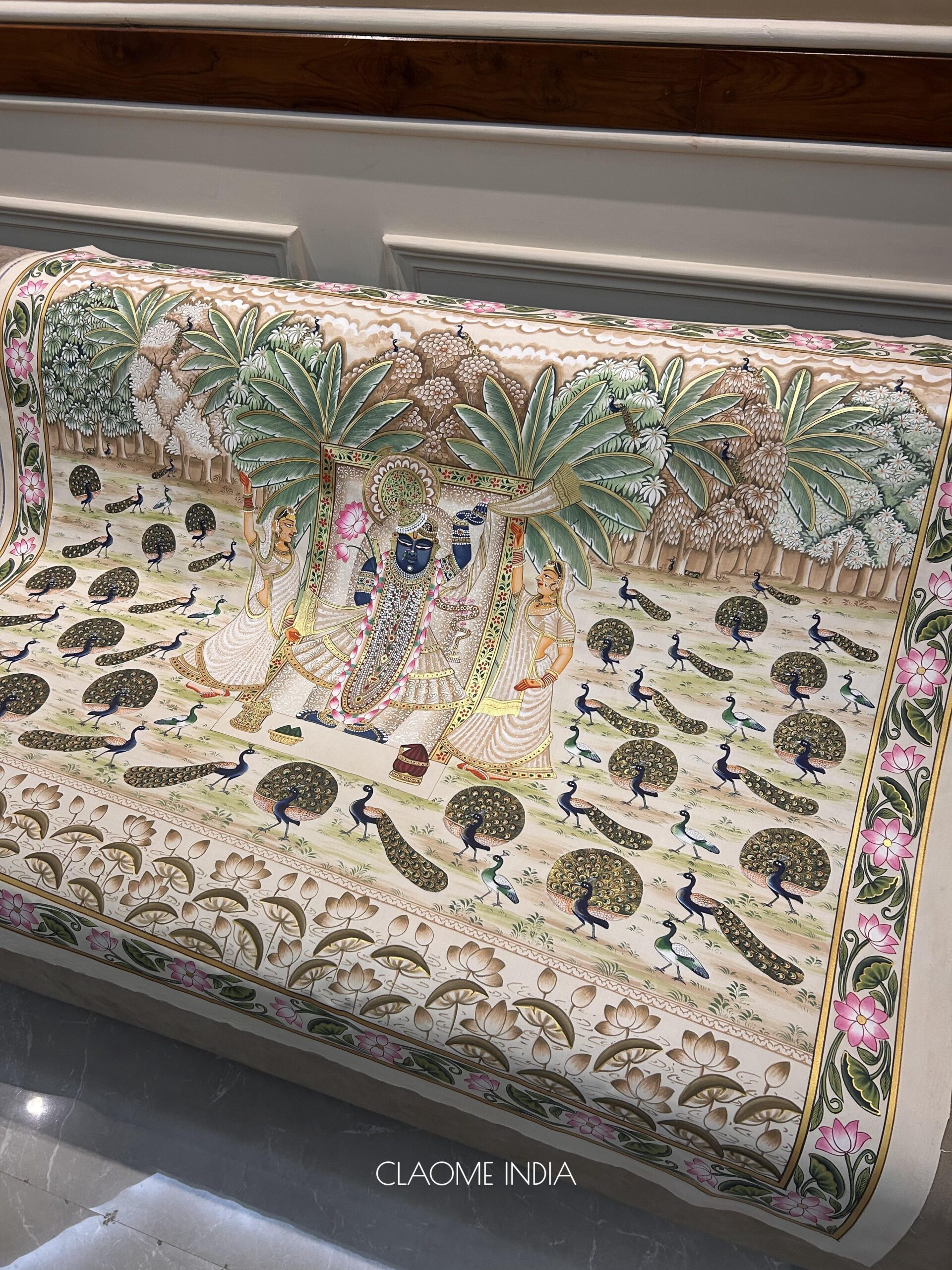 Gallery hand-painted Pichwai artwork