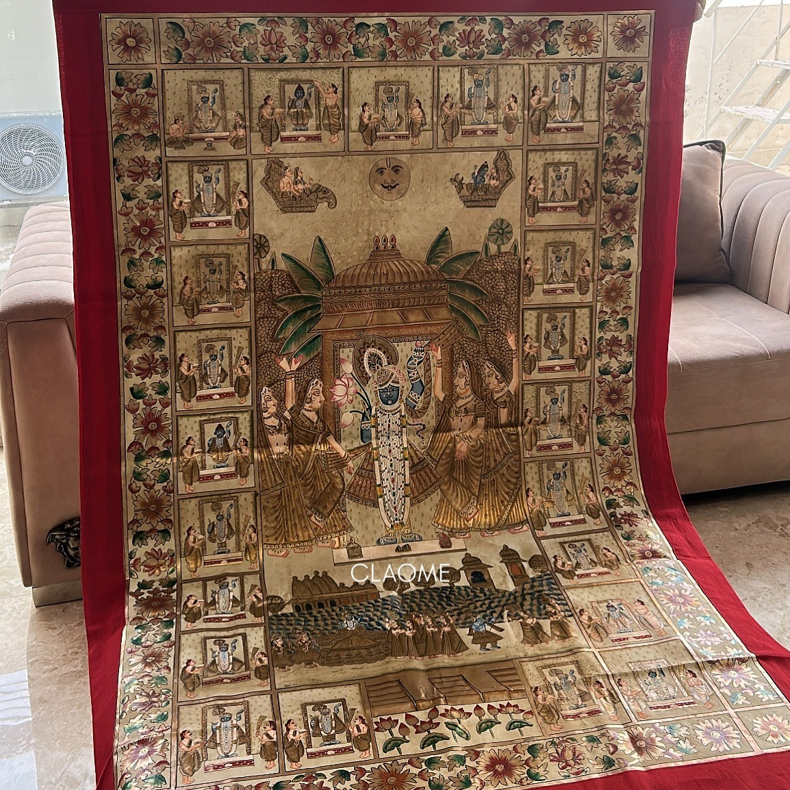 Gallery hand-painted Pichwai artwork