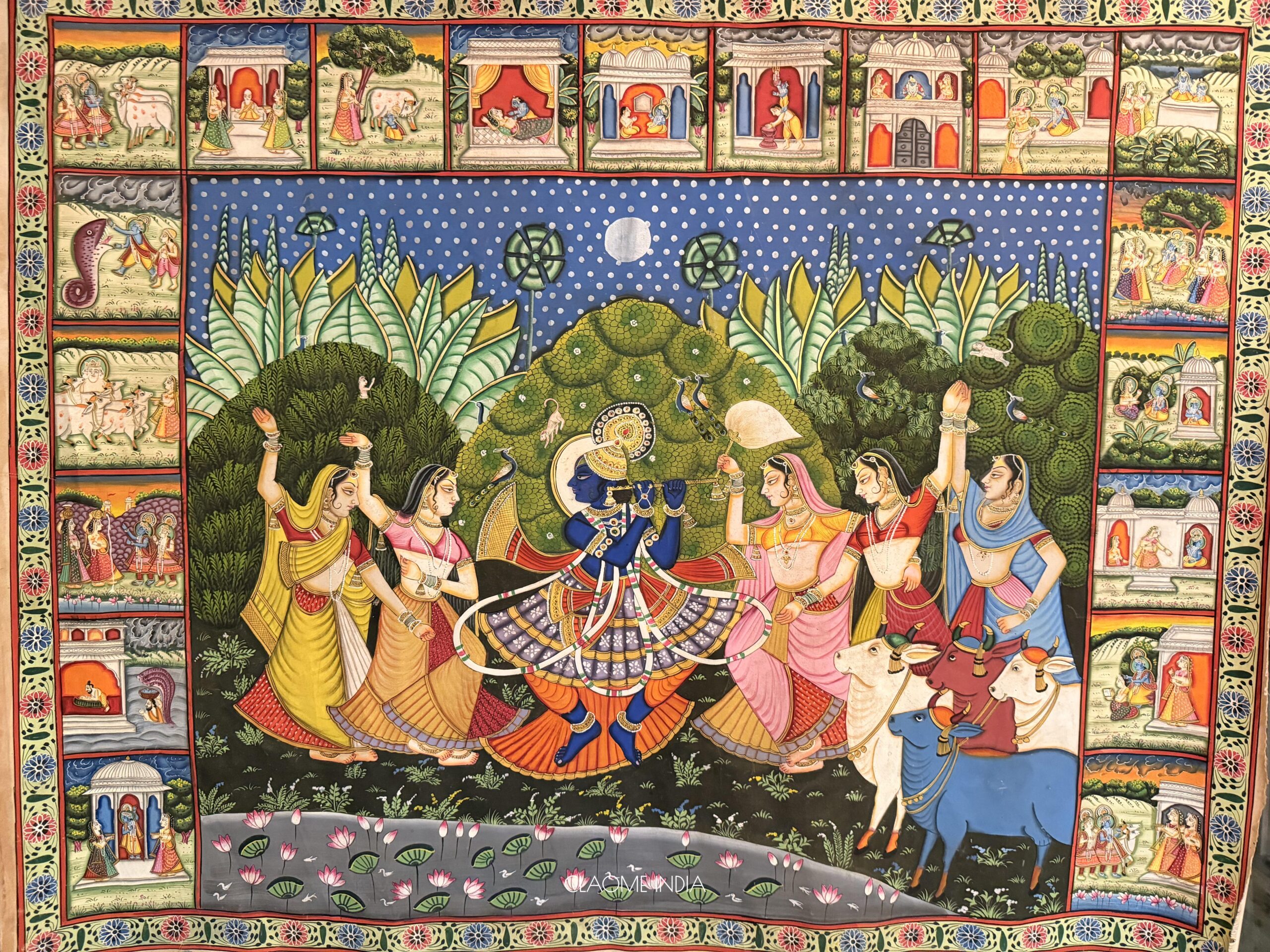 Gallery hand-painted Pichwai artwork