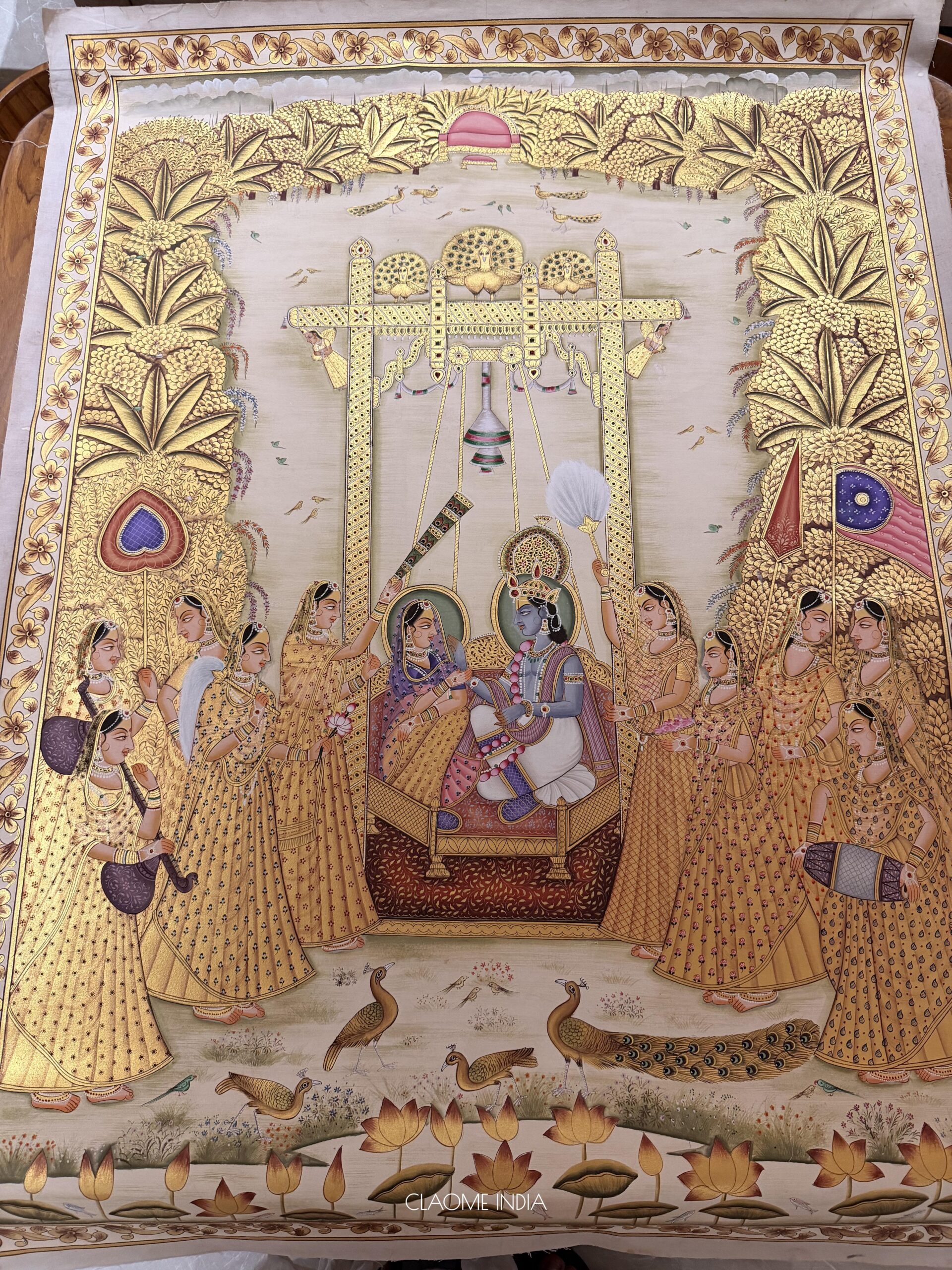Gallery hand-painted Pichwai artwork