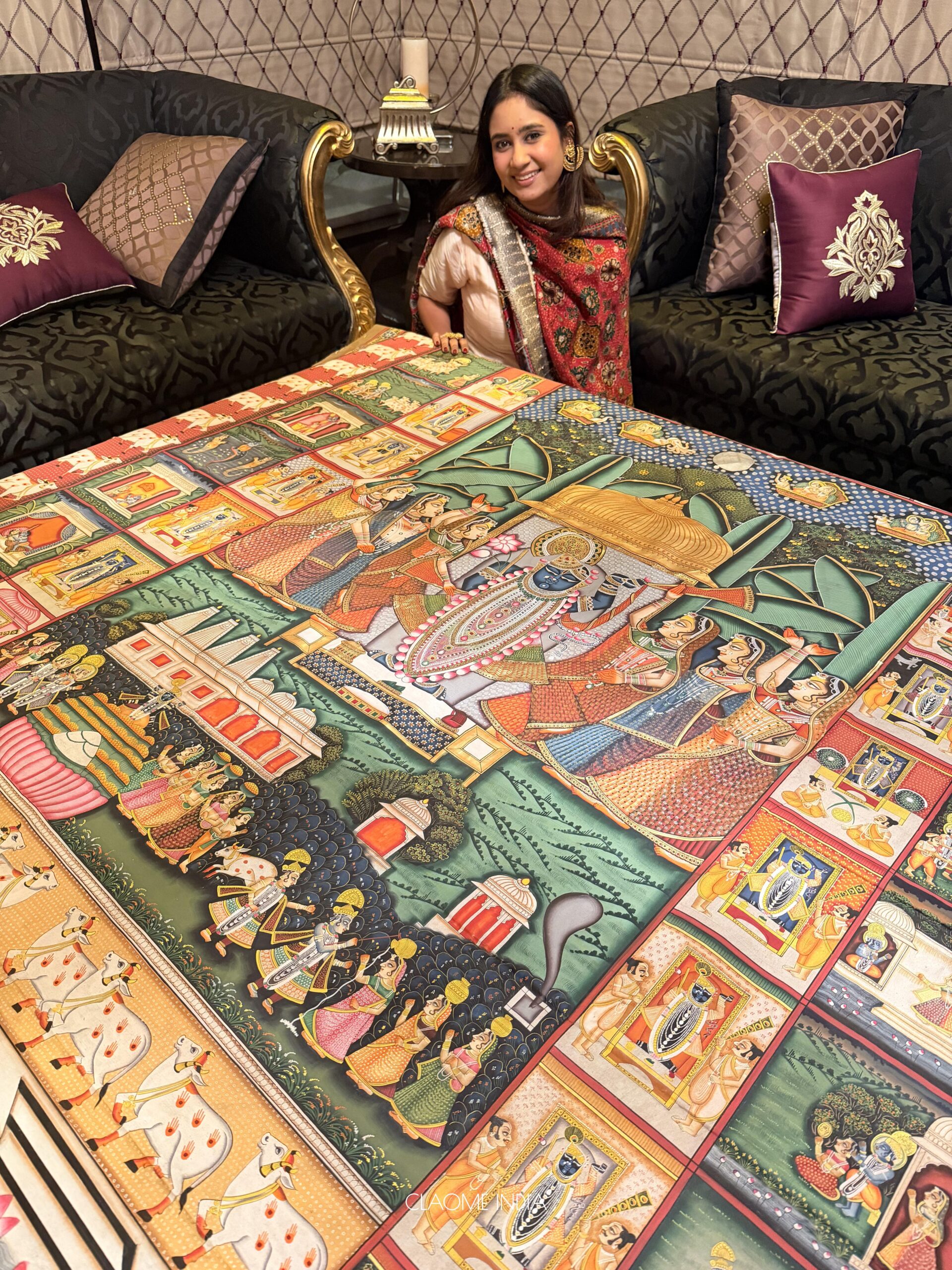 Gallery hand-painted Pichwai artwork