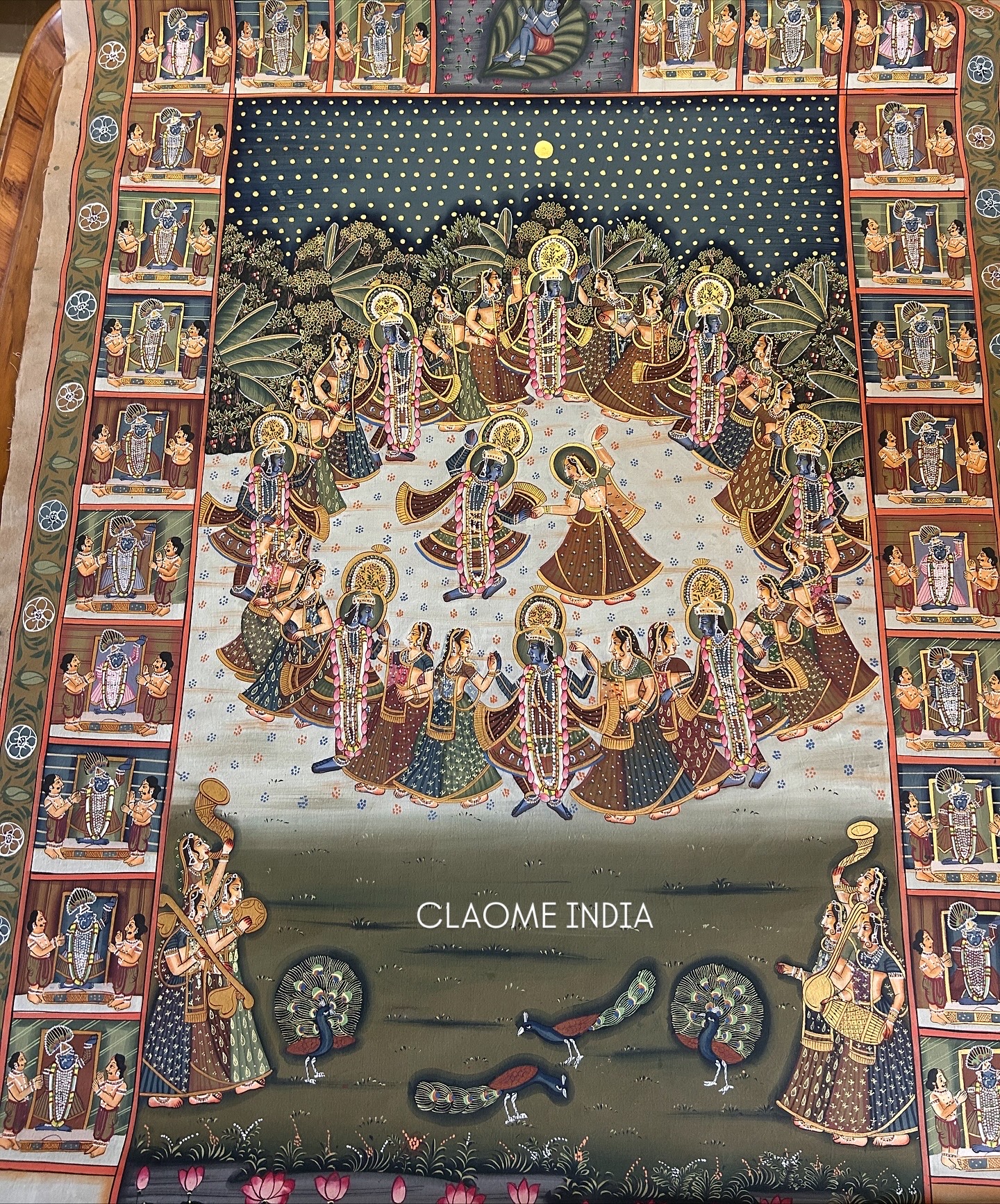 Gallery hand-painted Pichwai artwork