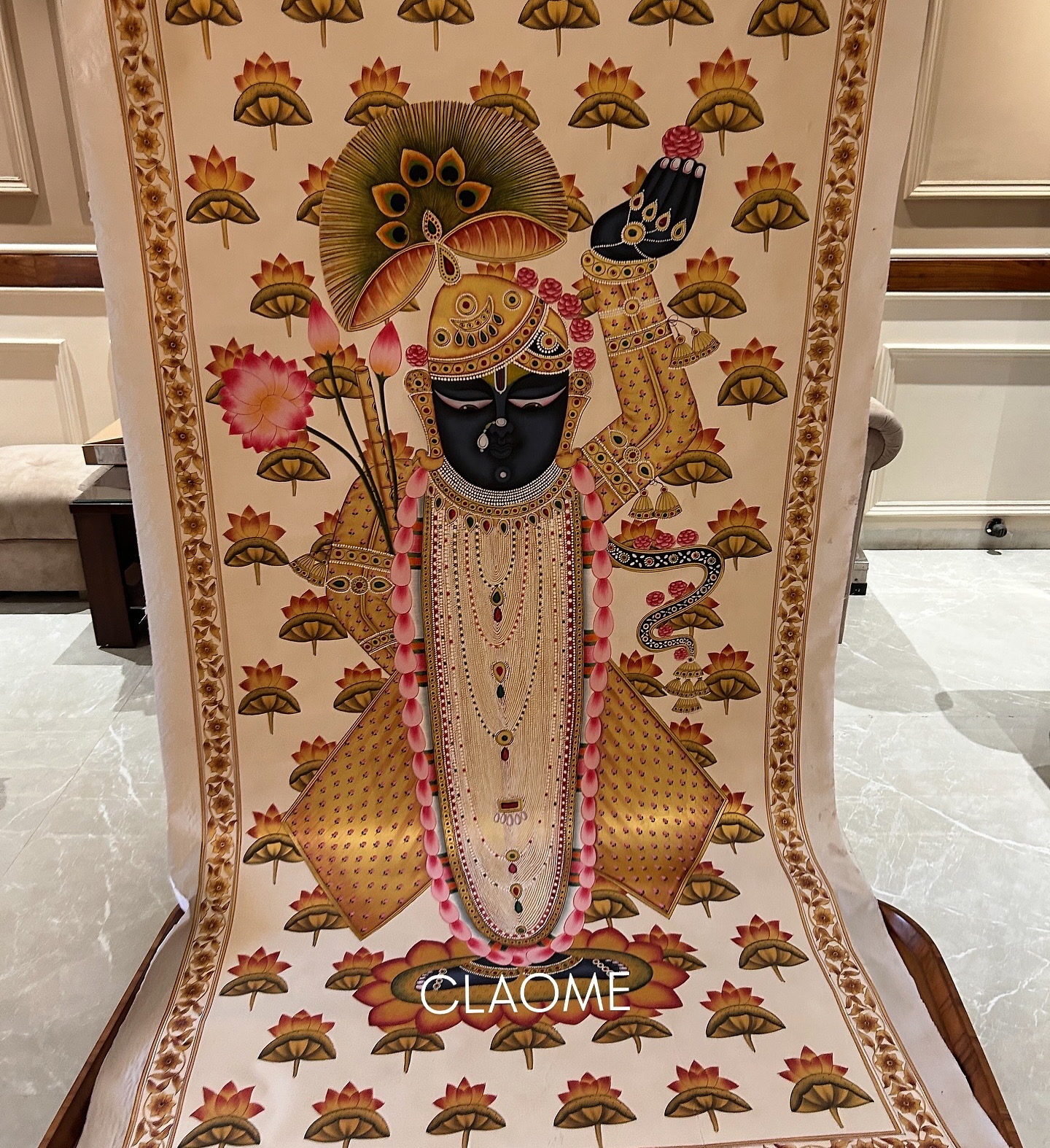 Gallery hand-painted Pichwai artwork