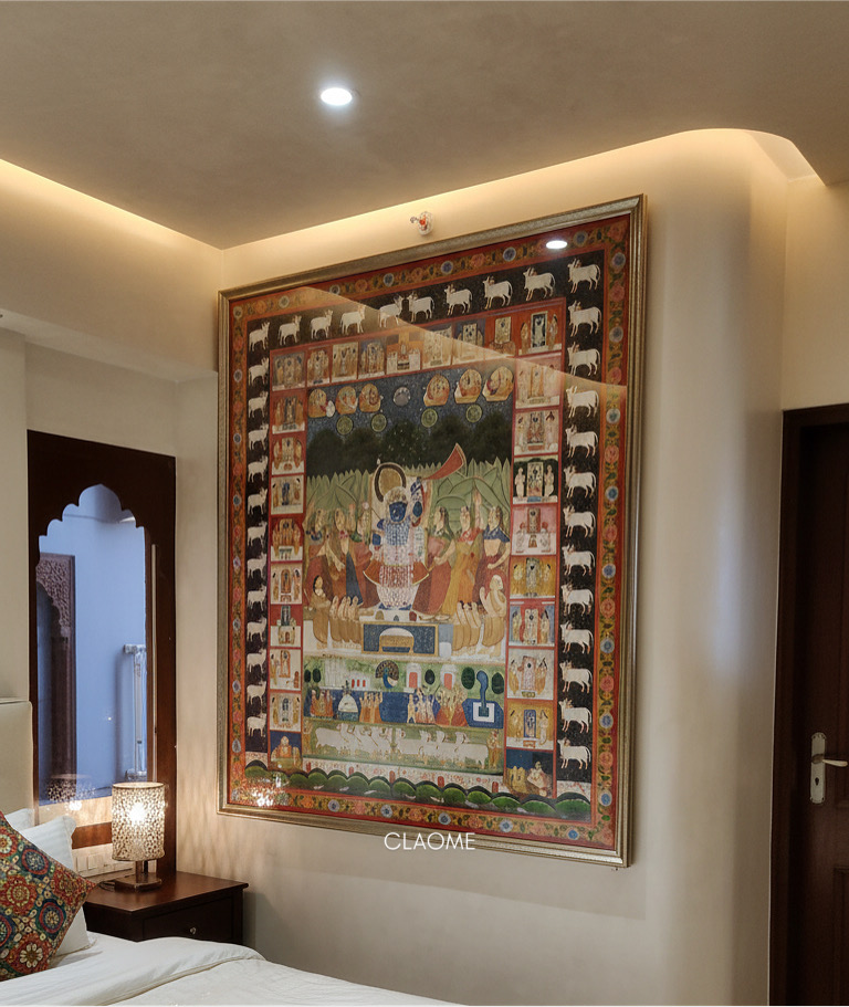 Gallery hand-painted Pichwai artwork