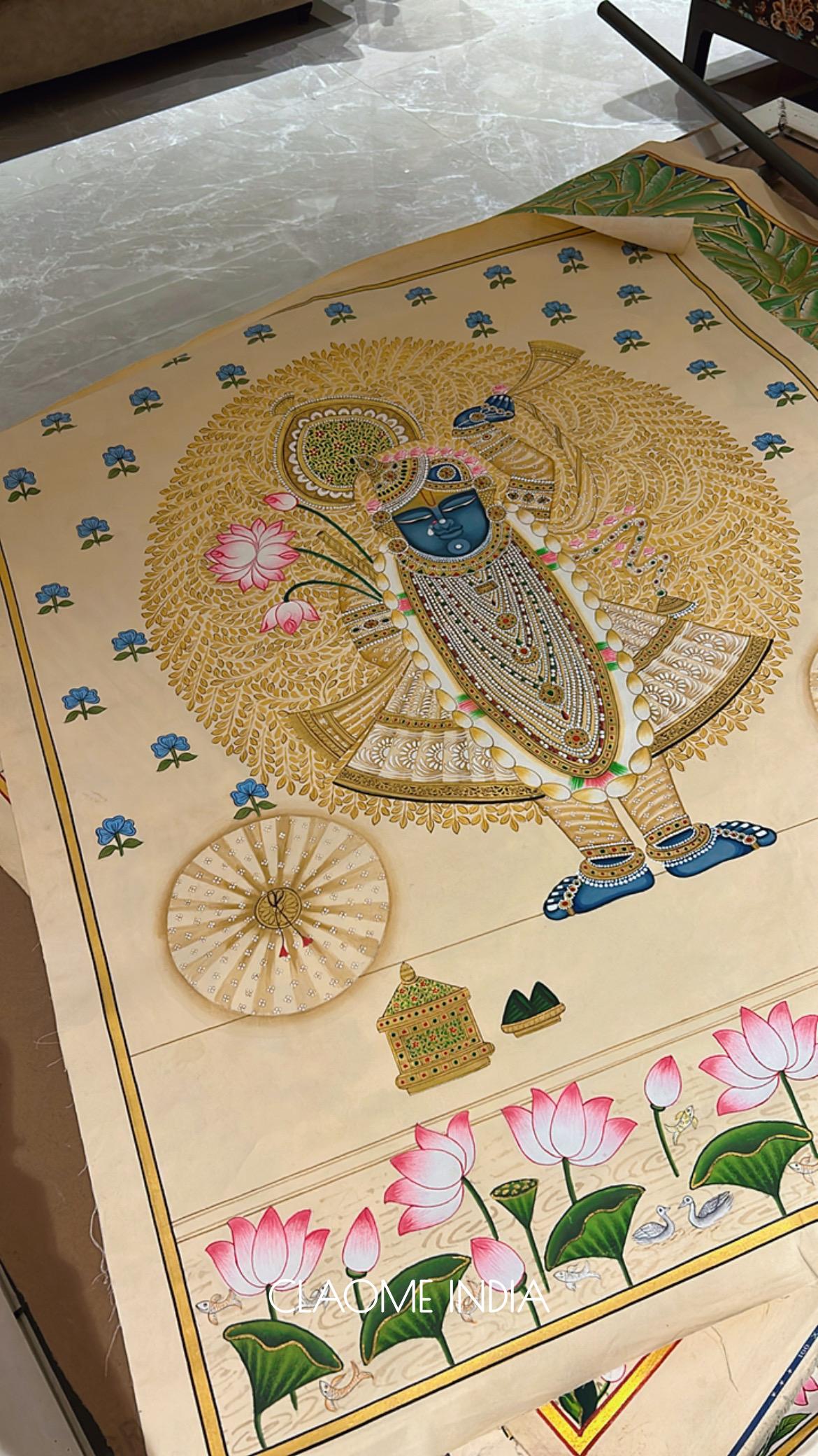 Gallery hand-painted Pichwai artwork