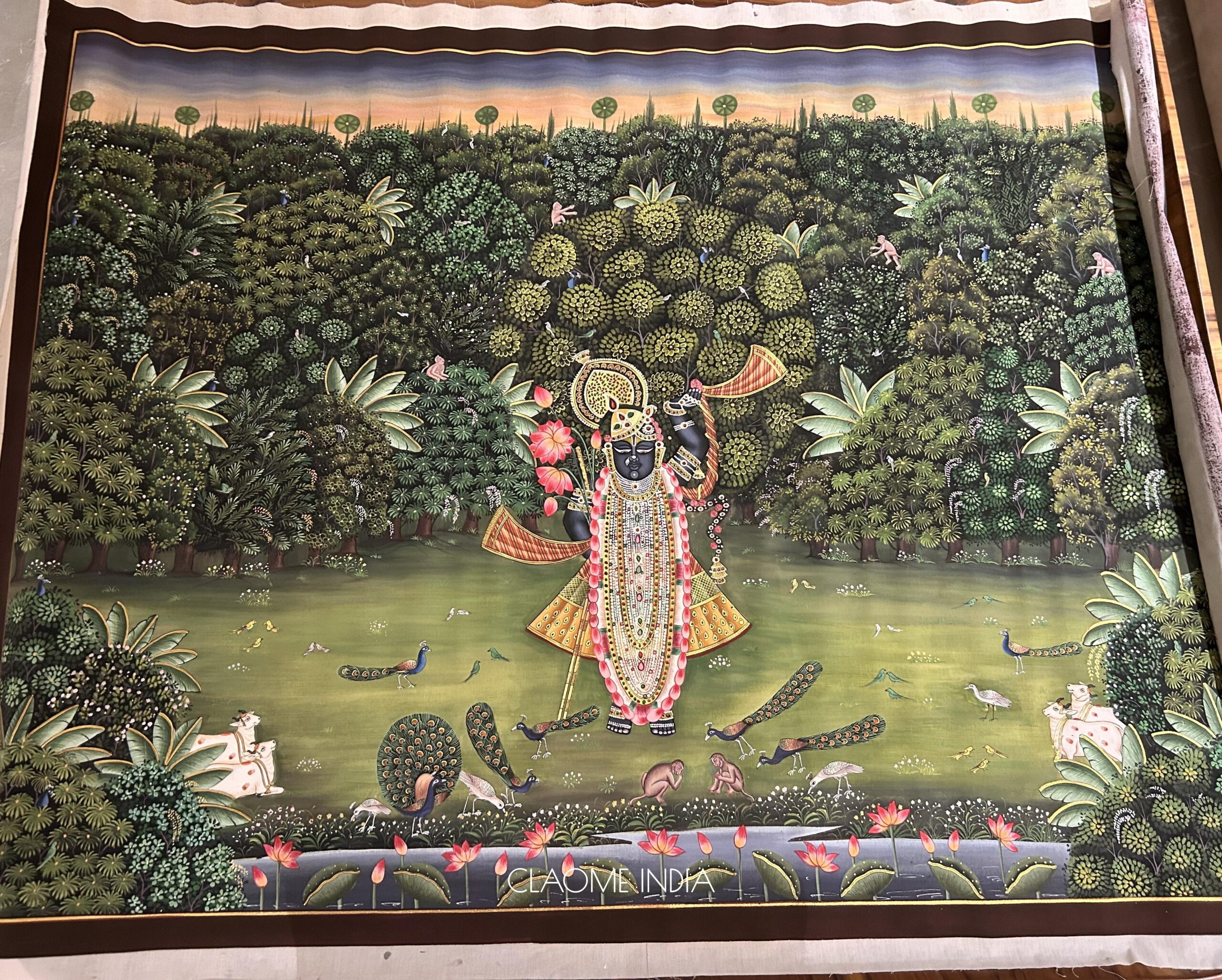 Gallery hand-painted Pichwai artwork