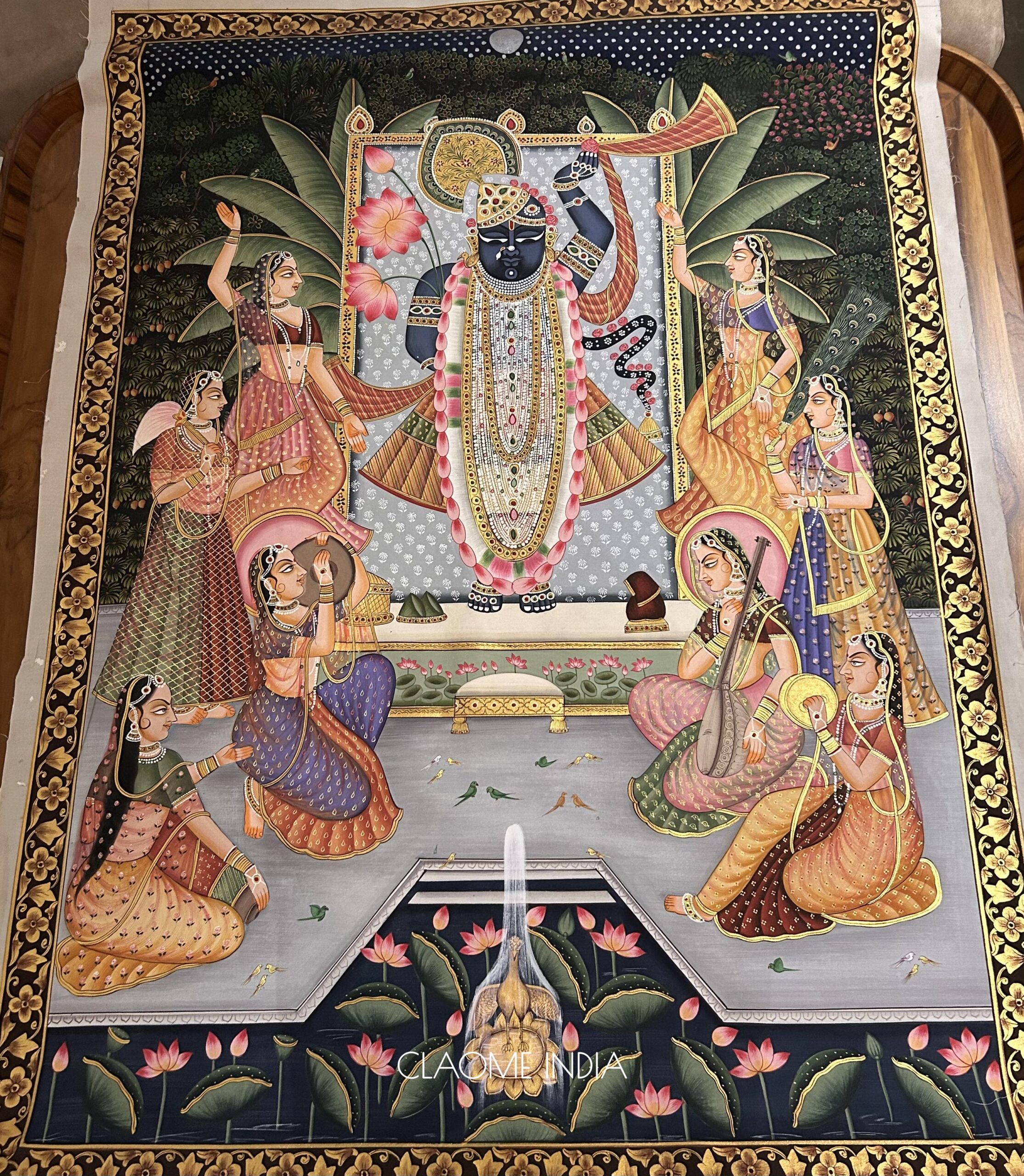 Gallery hand-painted Pichwai artwork