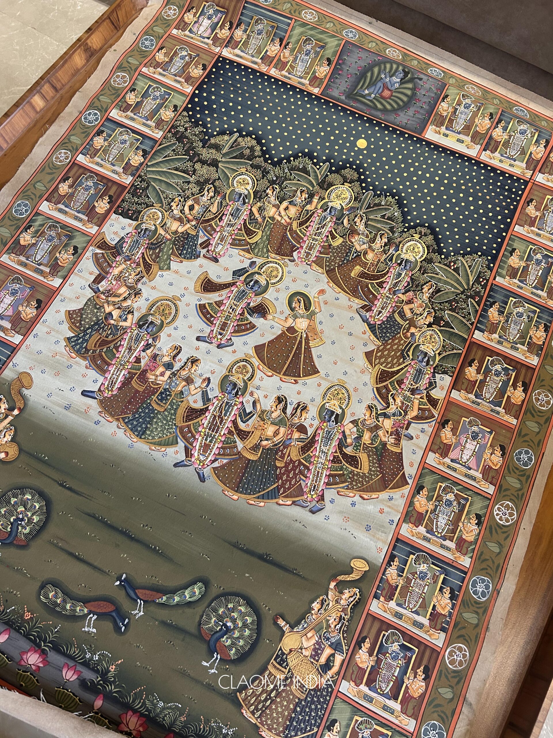 Gallery hand-painted Pichwai artwork