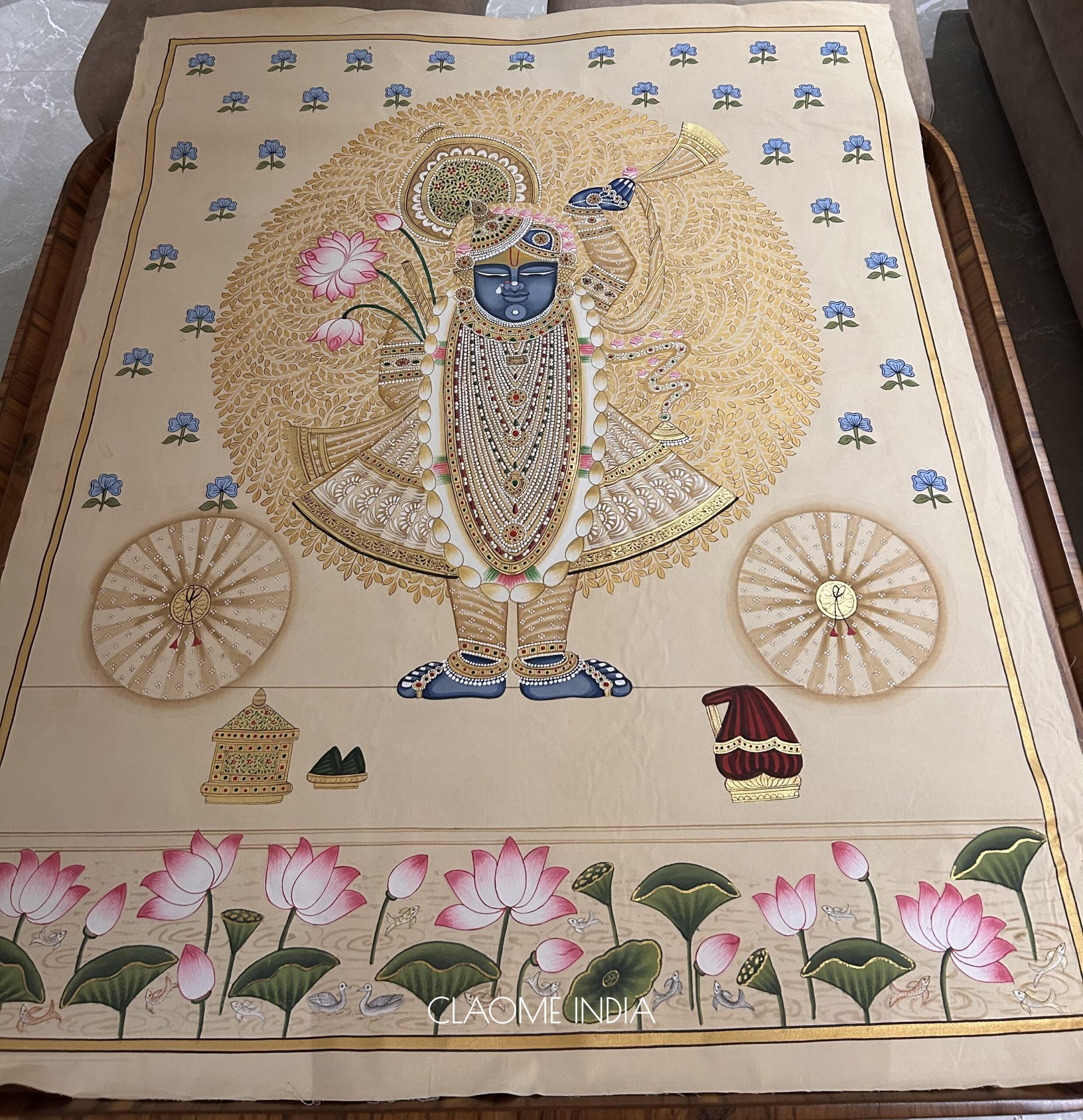 Gallery hand-painted Pichwai artwork