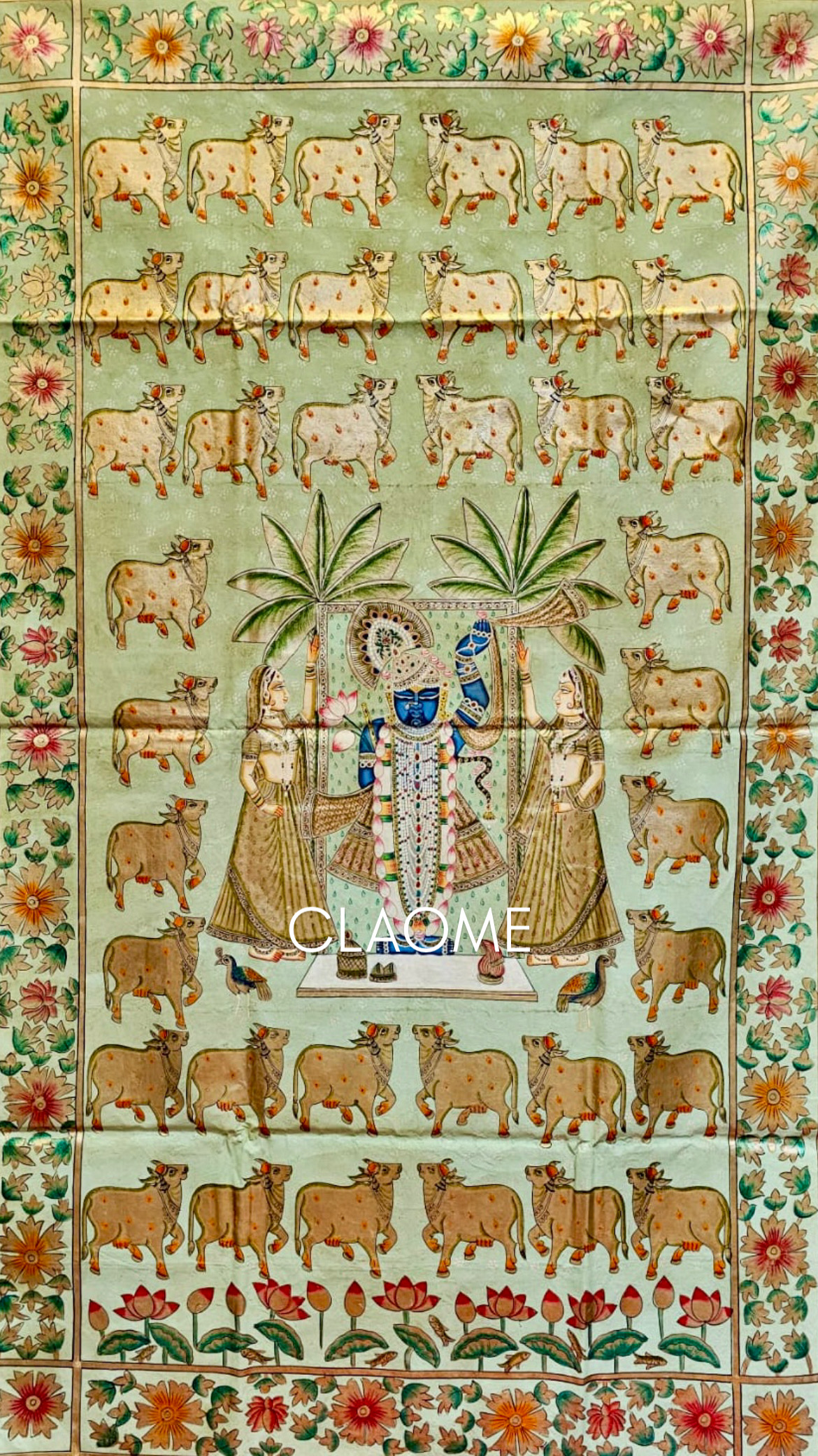 Gallery hand-painted Pichwai artwork