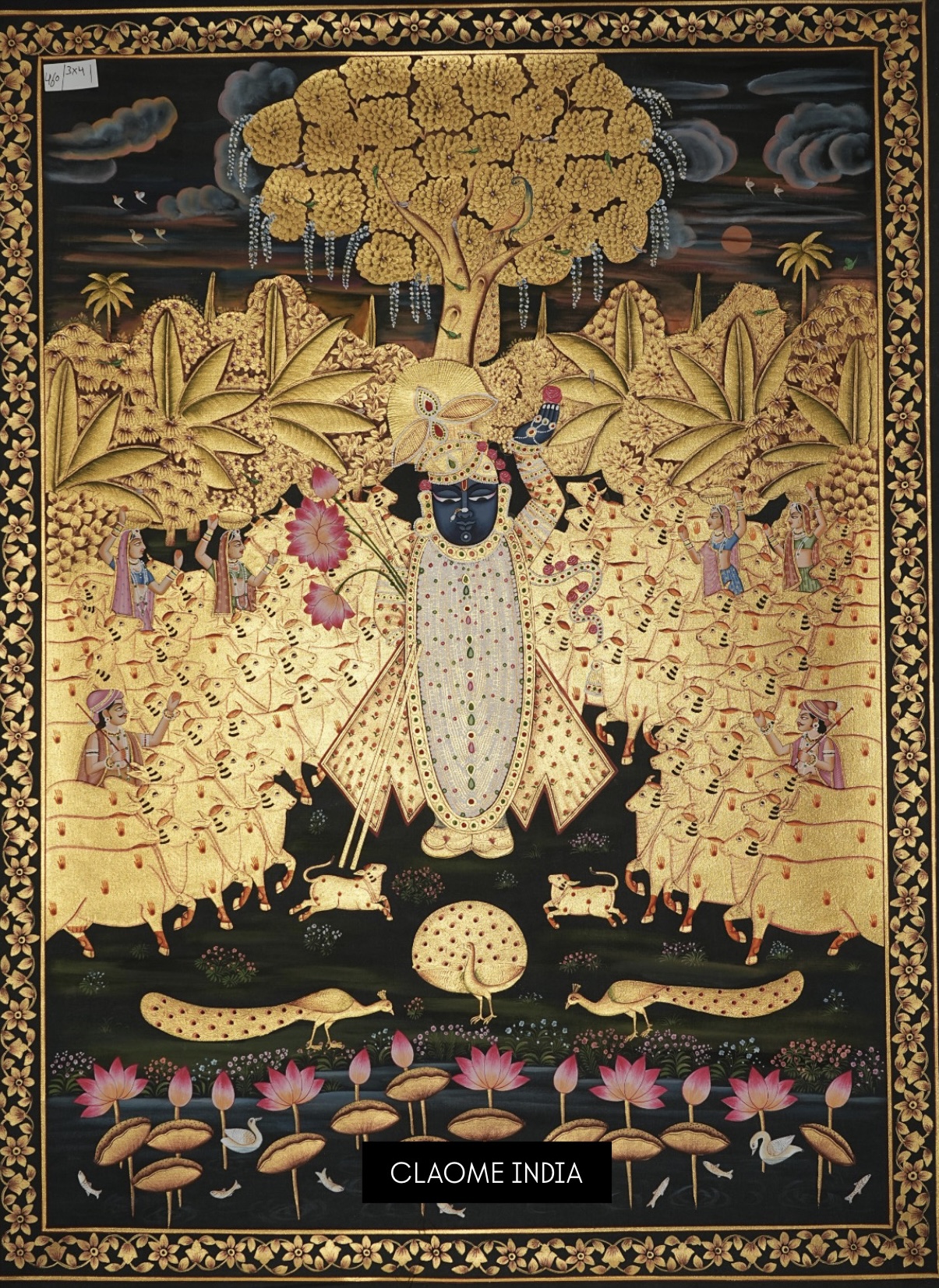 Gallery hand-painted Pichwai artwork