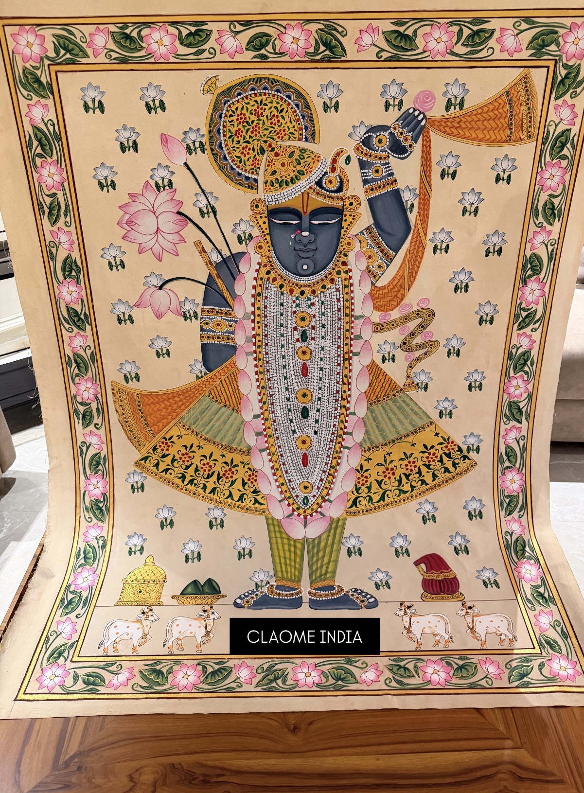 Gallery hand-painted Pichwai artwork