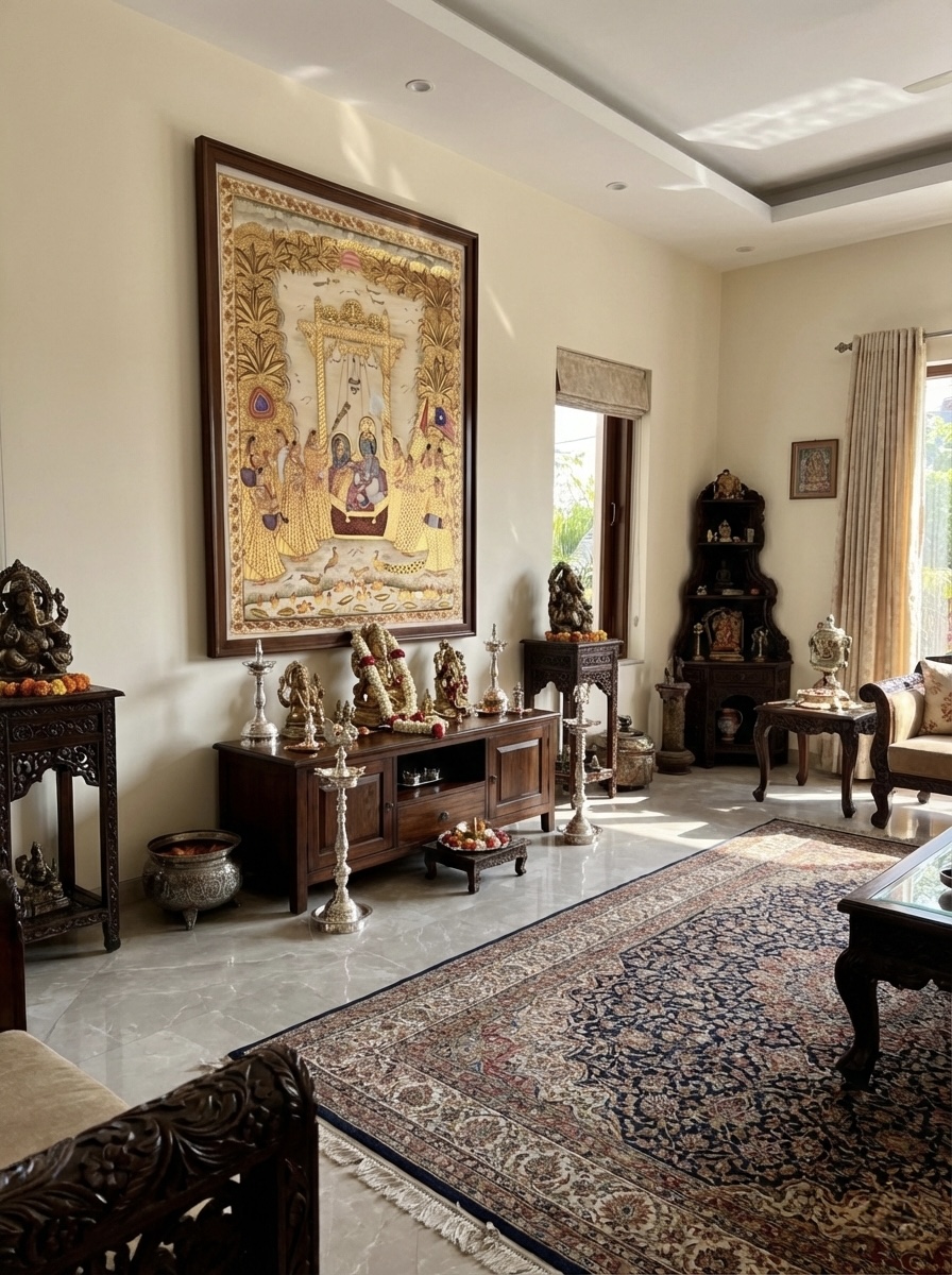 Gallery hand-painted Pichwai artwork