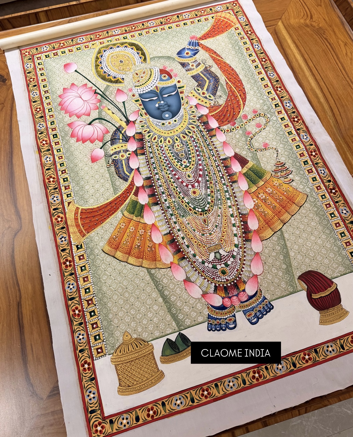 Hand-painted Pichwai Artwork | Claome India Home hand-painted Pichwai artwork